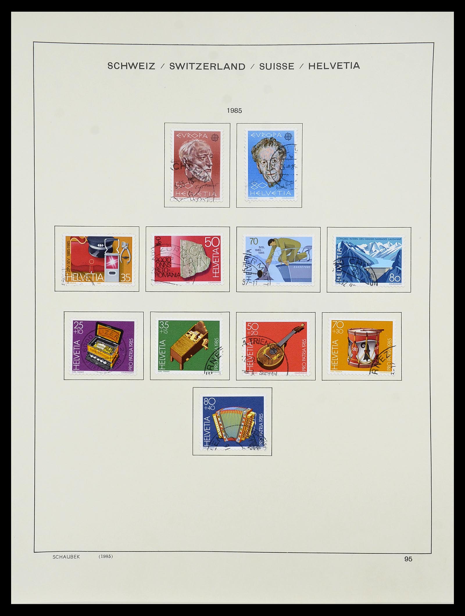 34204 115 - Postzegelverzameling 34204 Zwitserland 1862-2001.