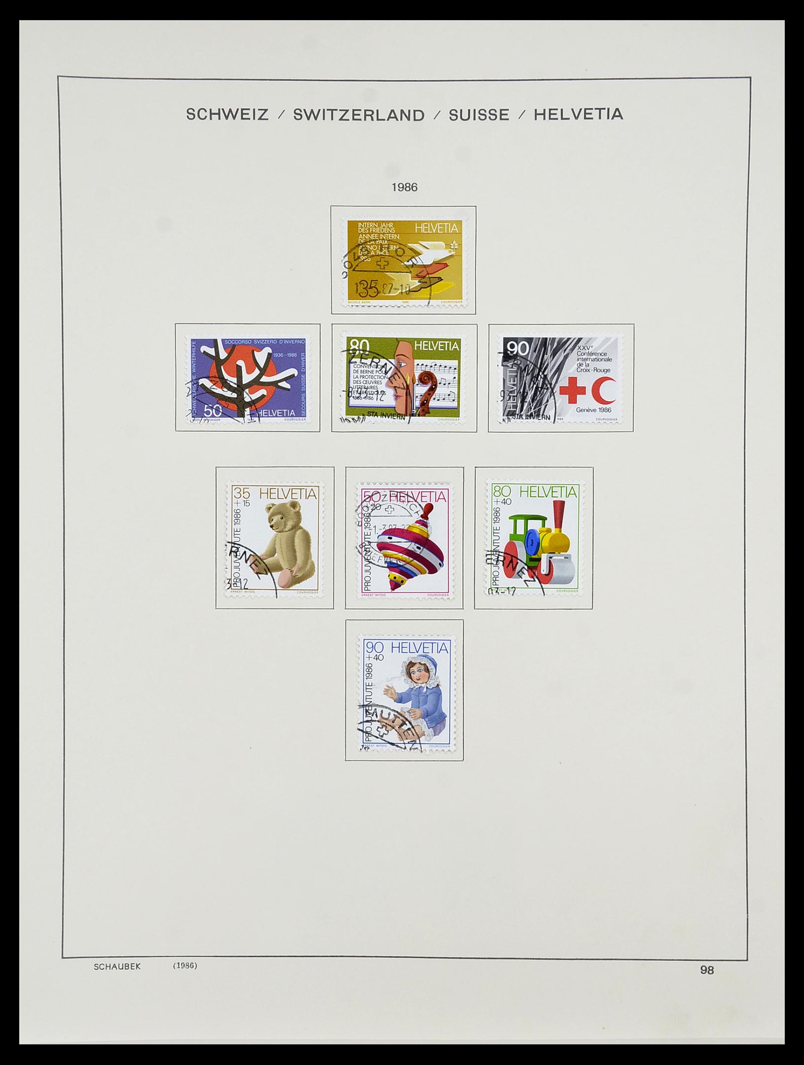 34204 118 - Postzegelverzameling 34204 Zwitserland 1862-2001.