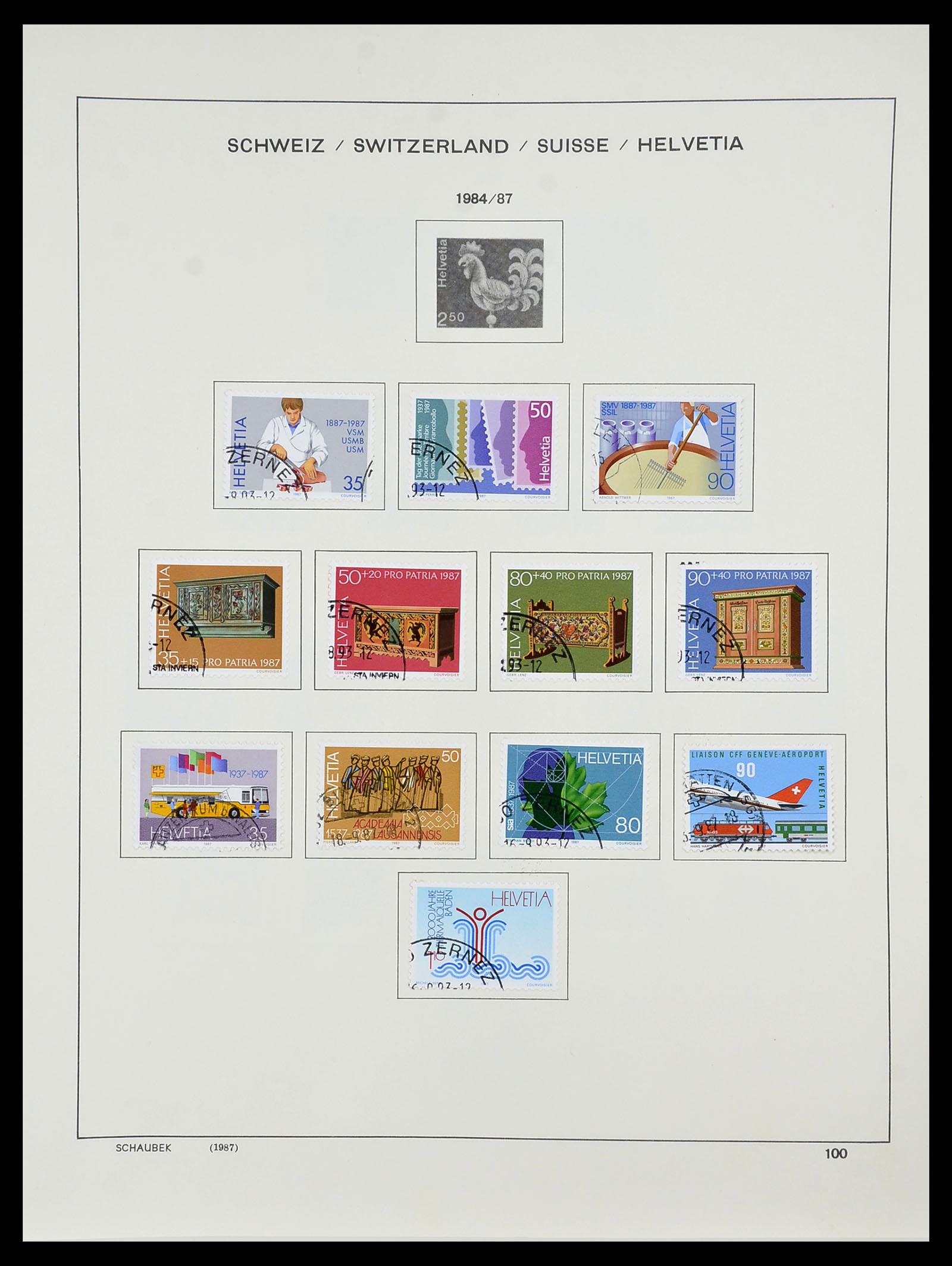 34204 120 - Postzegelverzameling 34204 Zwitserland 1862-2001.