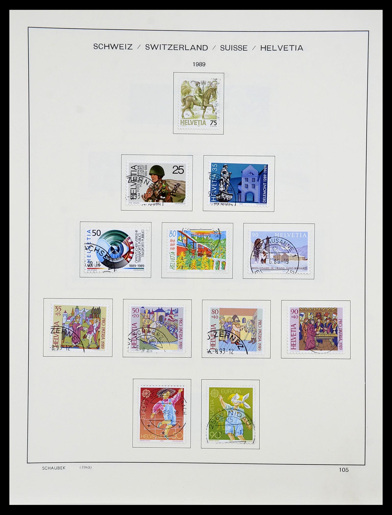 34204 125 - Postzegelverzameling 34204 Zwitserland 1862-2001.