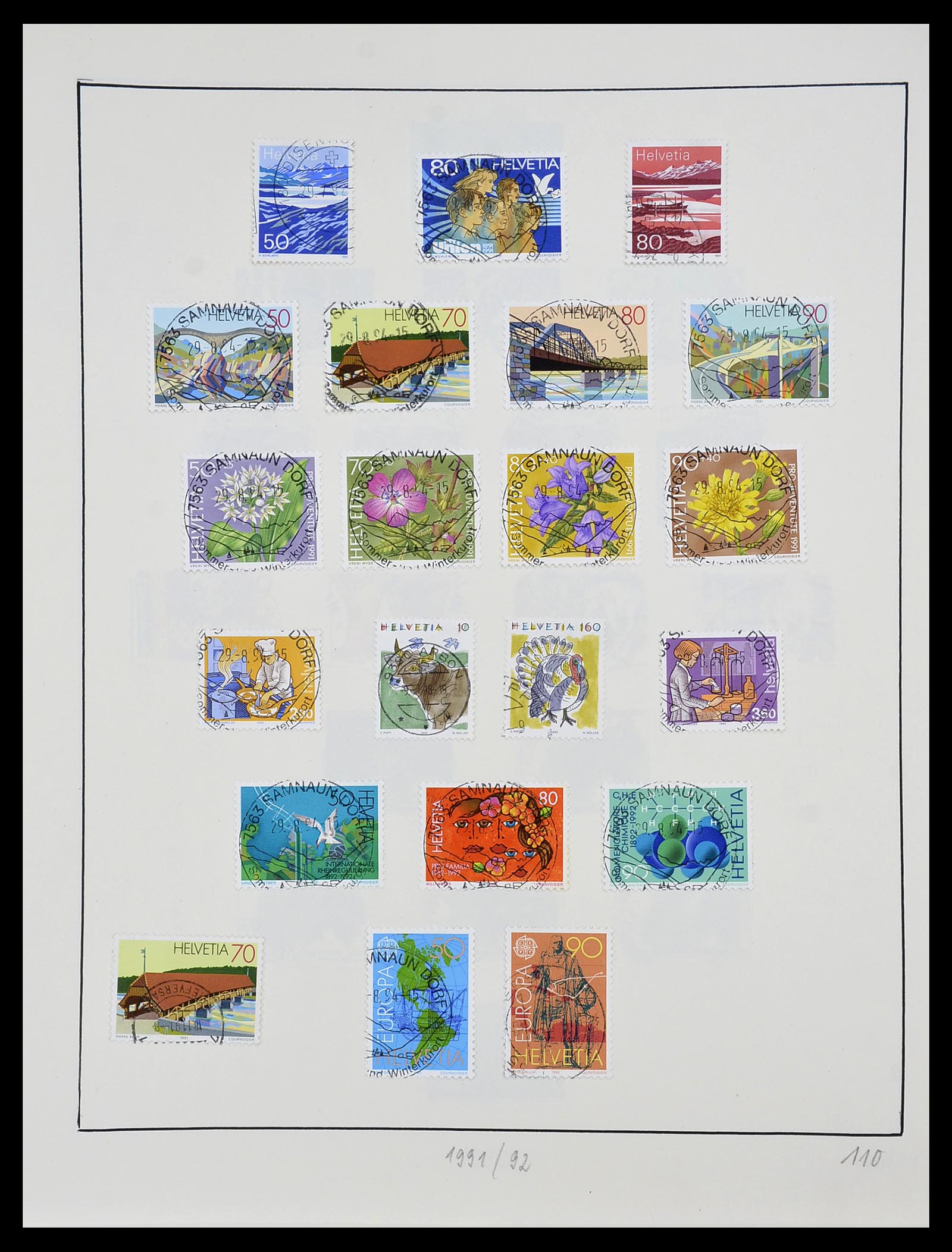 34204 130 - Postzegelverzameling 34204 Zwitserland 1862-2001.