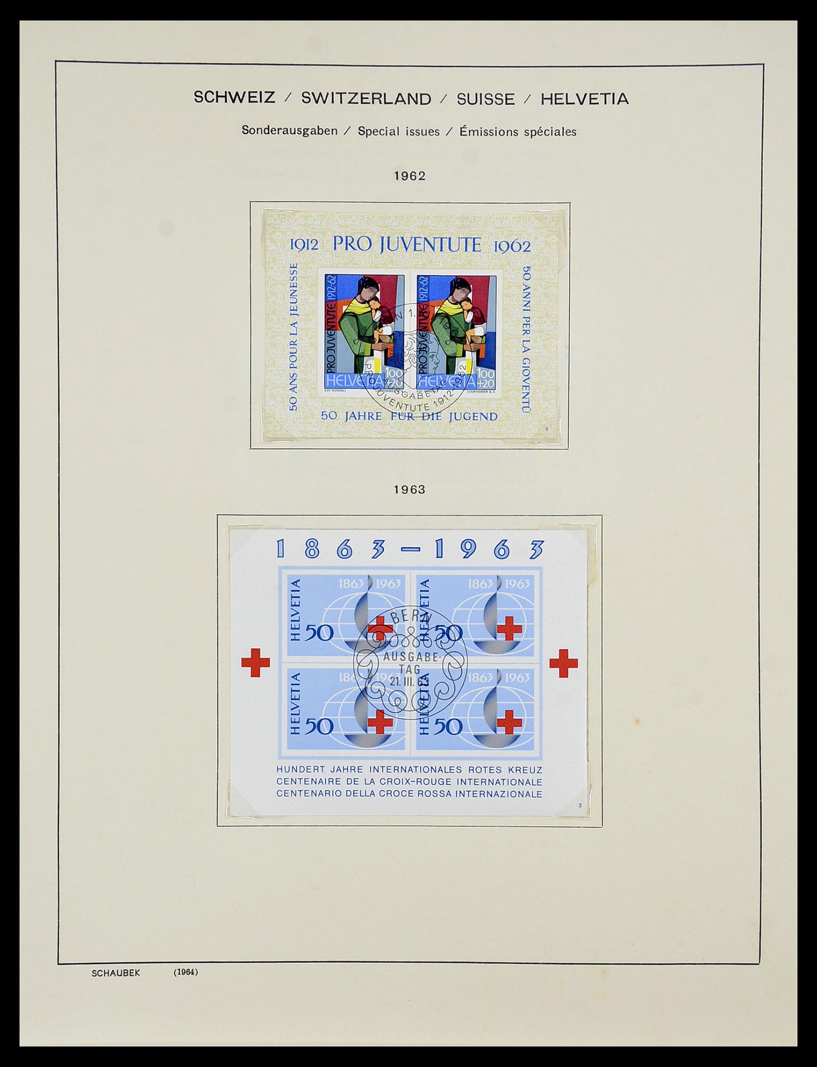 34204 137 - Postzegelverzameling 34204 Zwitserland 1862-2001.