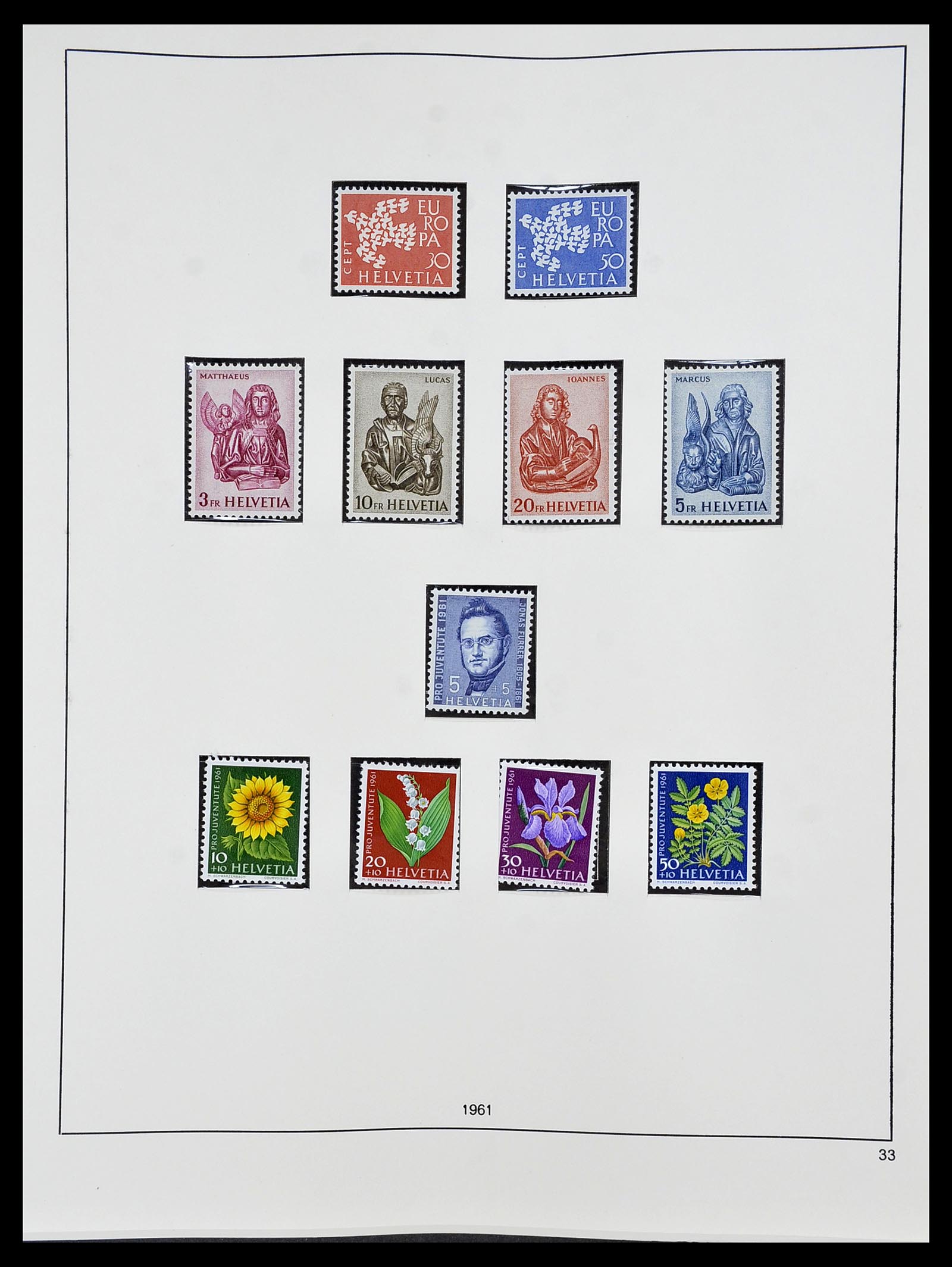 34204 151 - Postzegelverzameling 34204 Zwitserland 1862-2001.