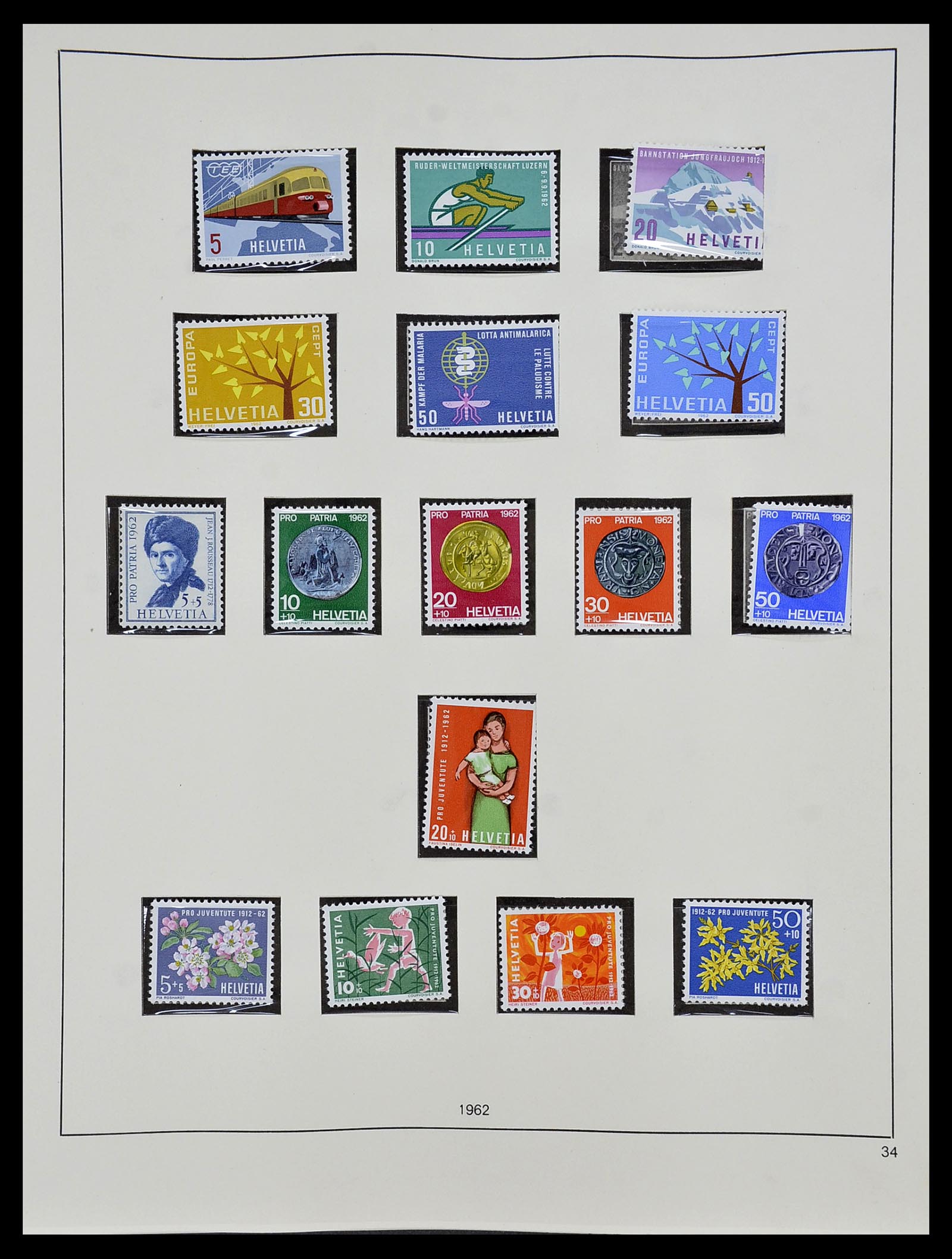 34204 152 - Postzegelverzameling 34204 Zwitserland 1862-2001.