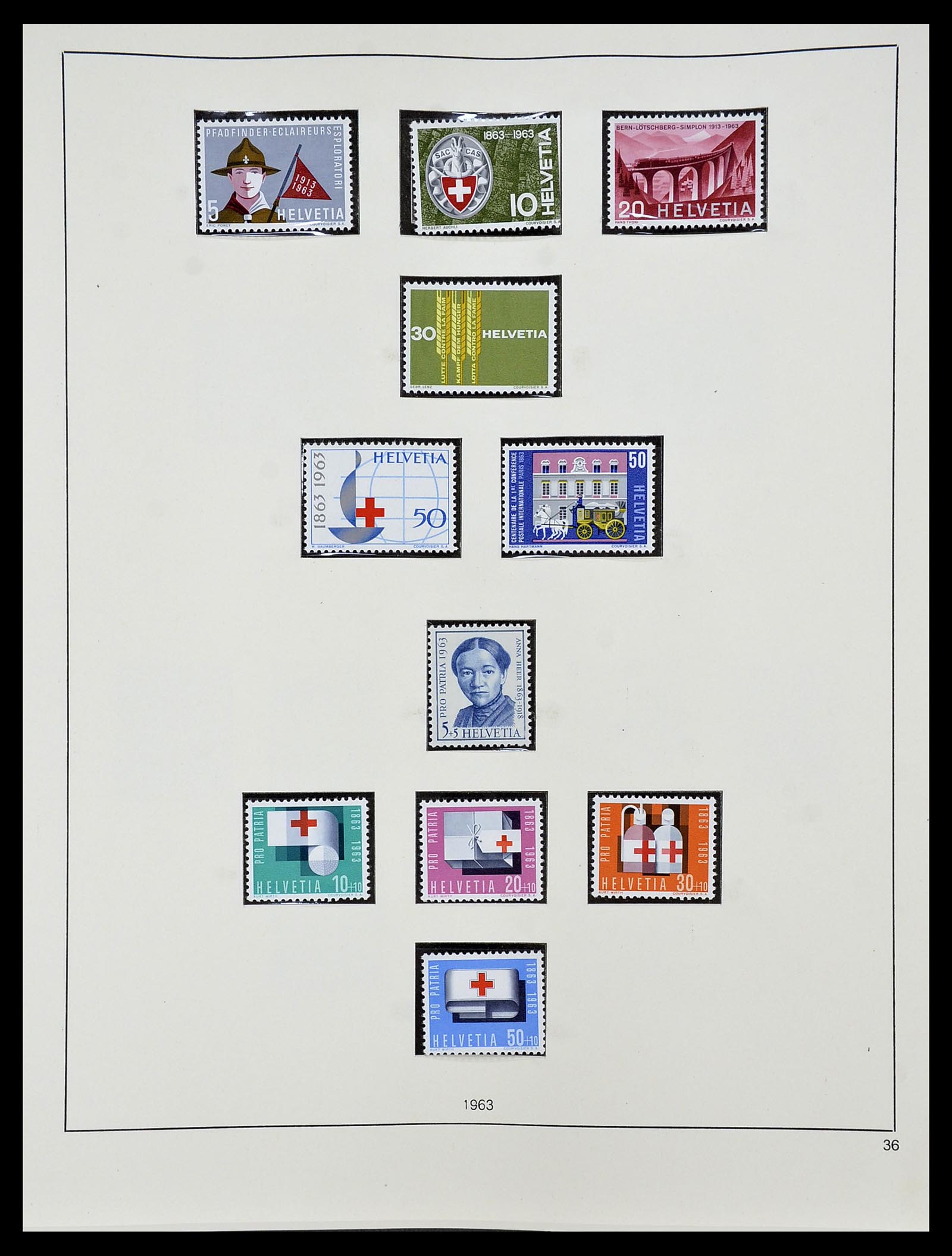 34204 154 - Postzegelverzameling 34204 Zwitserland 1862-2001.
