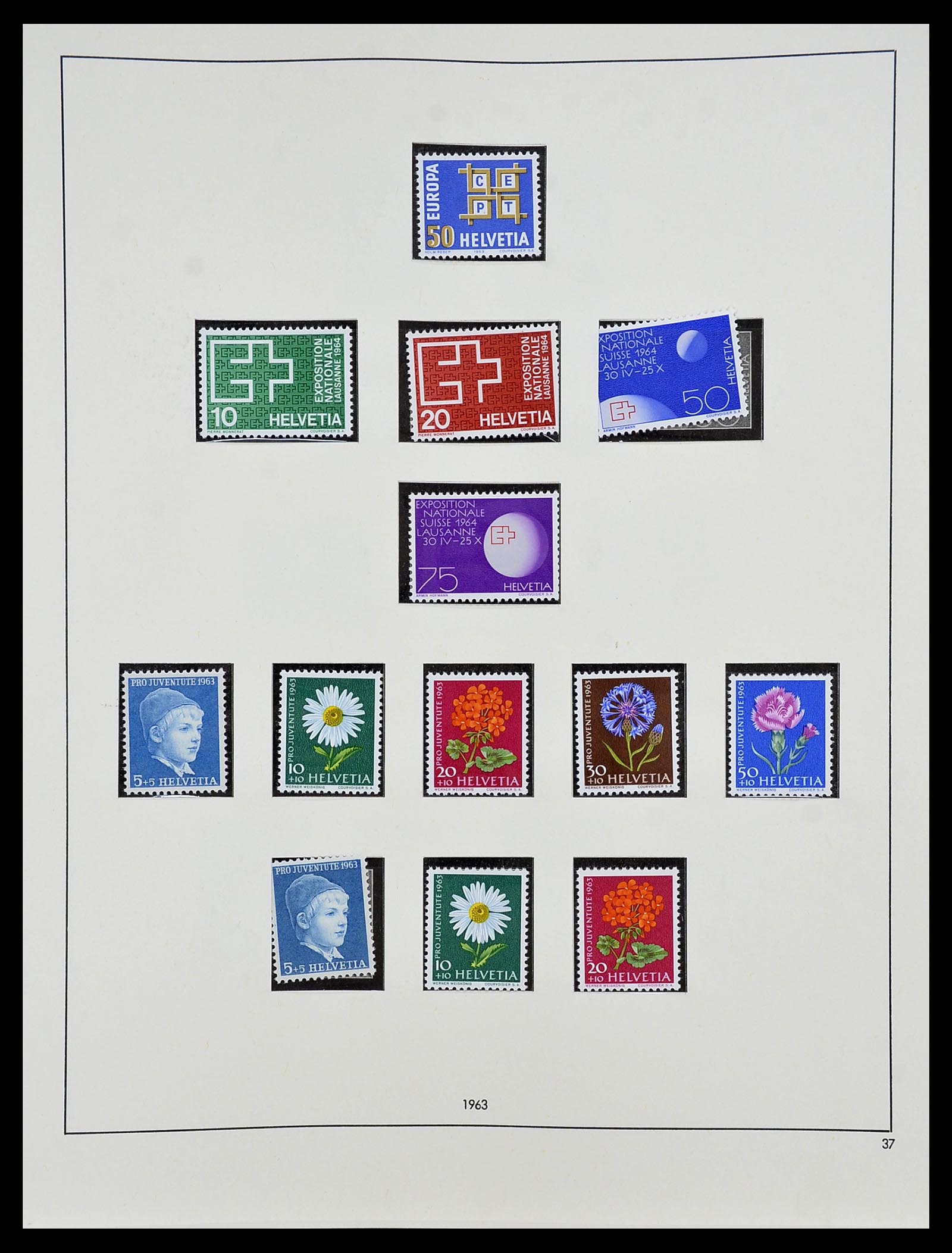 34204 155 - Postzegelverzameling 34204 Zwitserland 1862-2001.