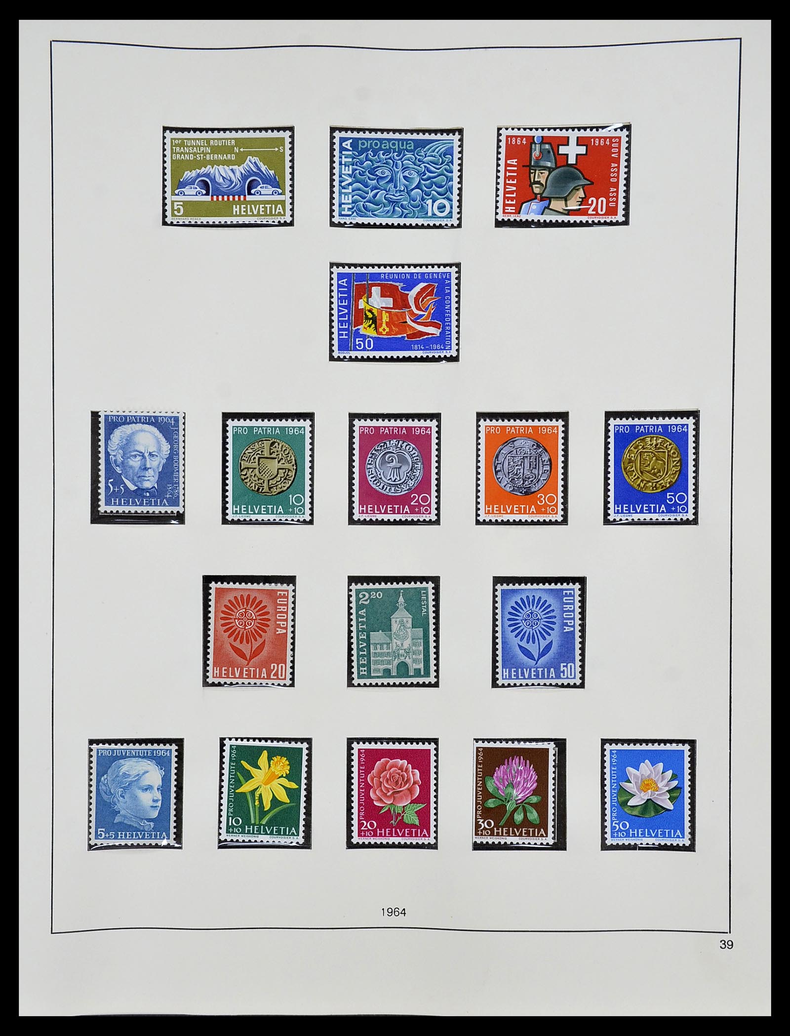 34204 157 - Postzegelverzameling 34204 Zwitserland 1862-2001.