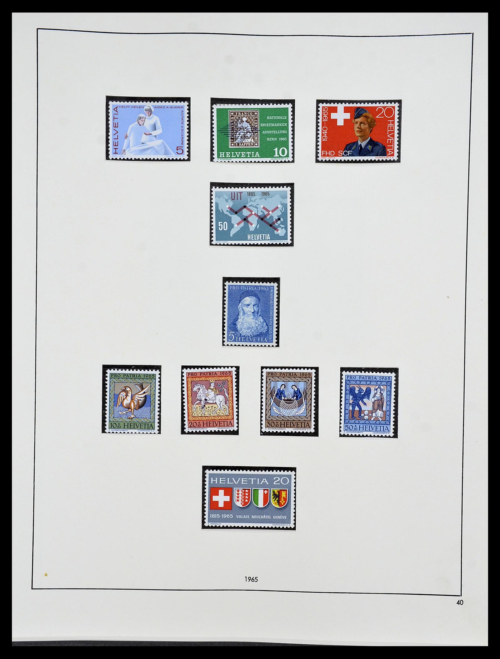 34204 158 - Postzegelverzameling 34204 Zwitserland 1862-2001.
