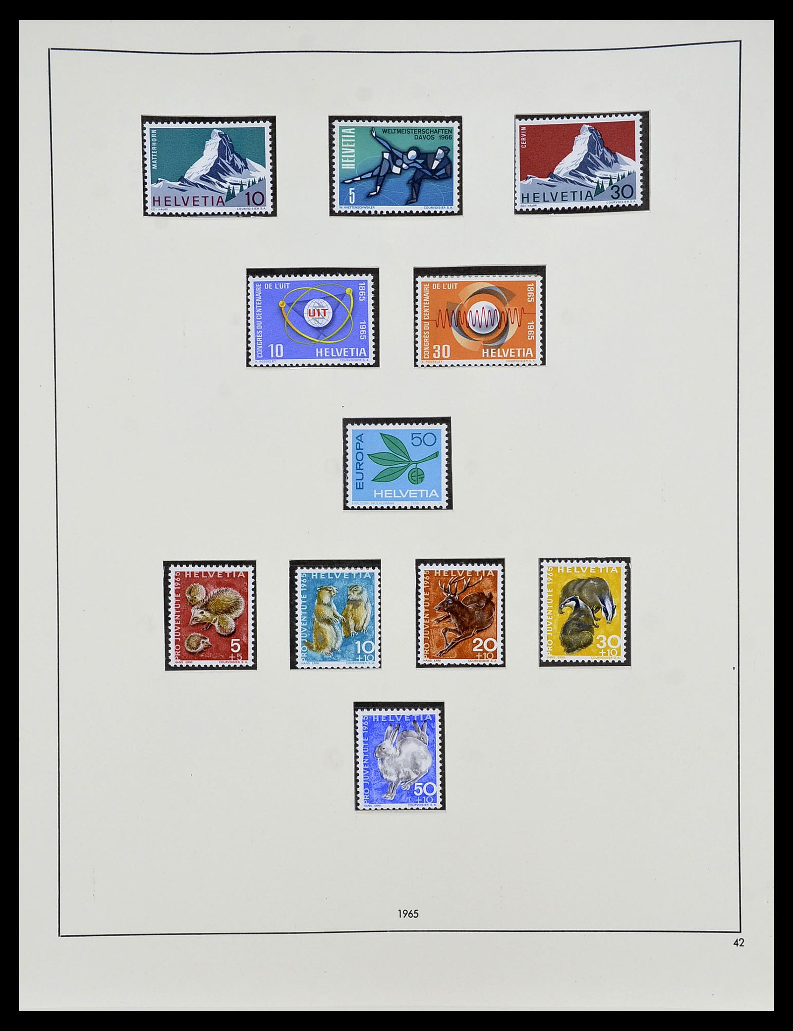 34204 160 - Postzegelverzameling 34204 Zwitserland 1862-2001.