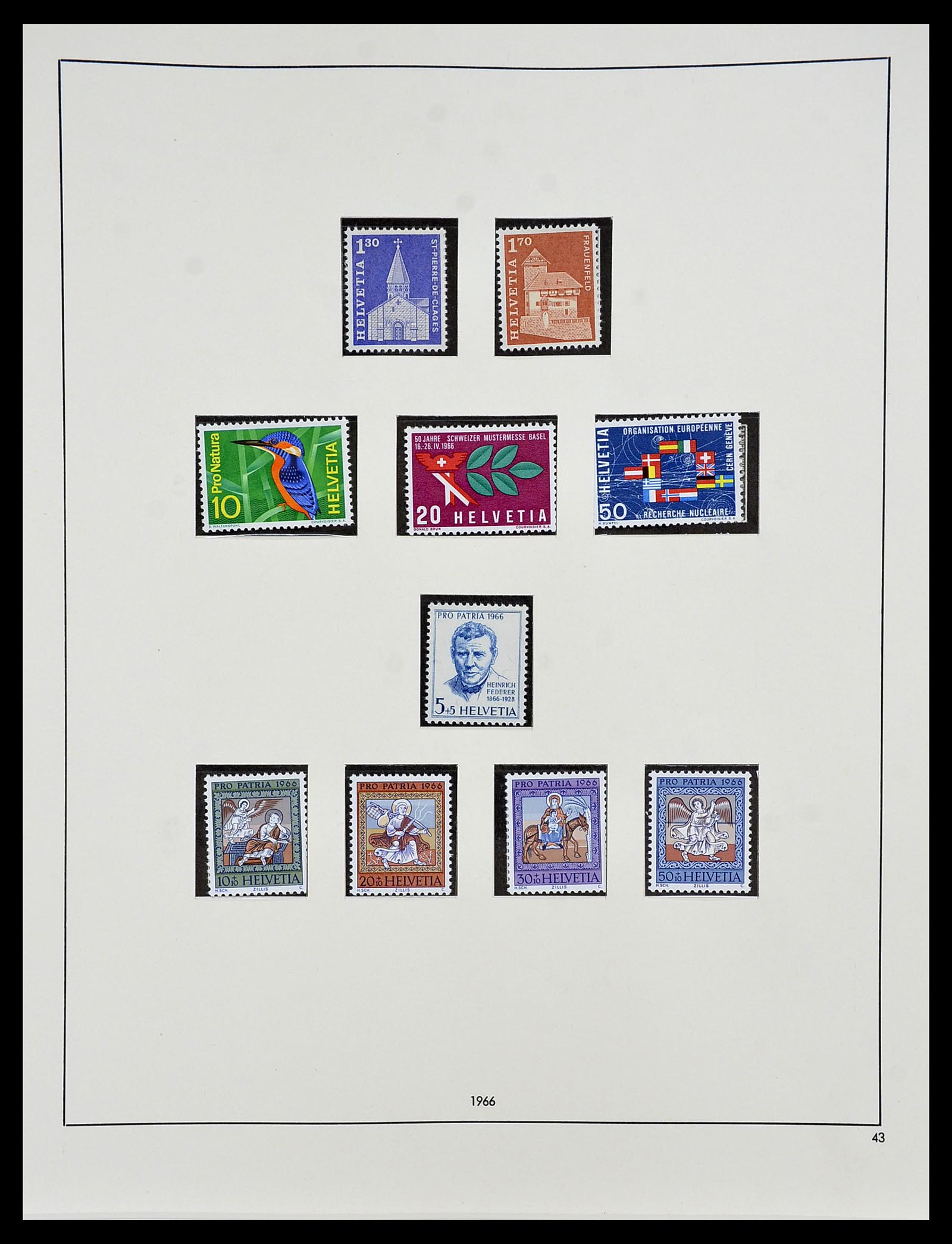 34204 161 - Postzegelverzameling 34204 Zwitserland 1862-2001.