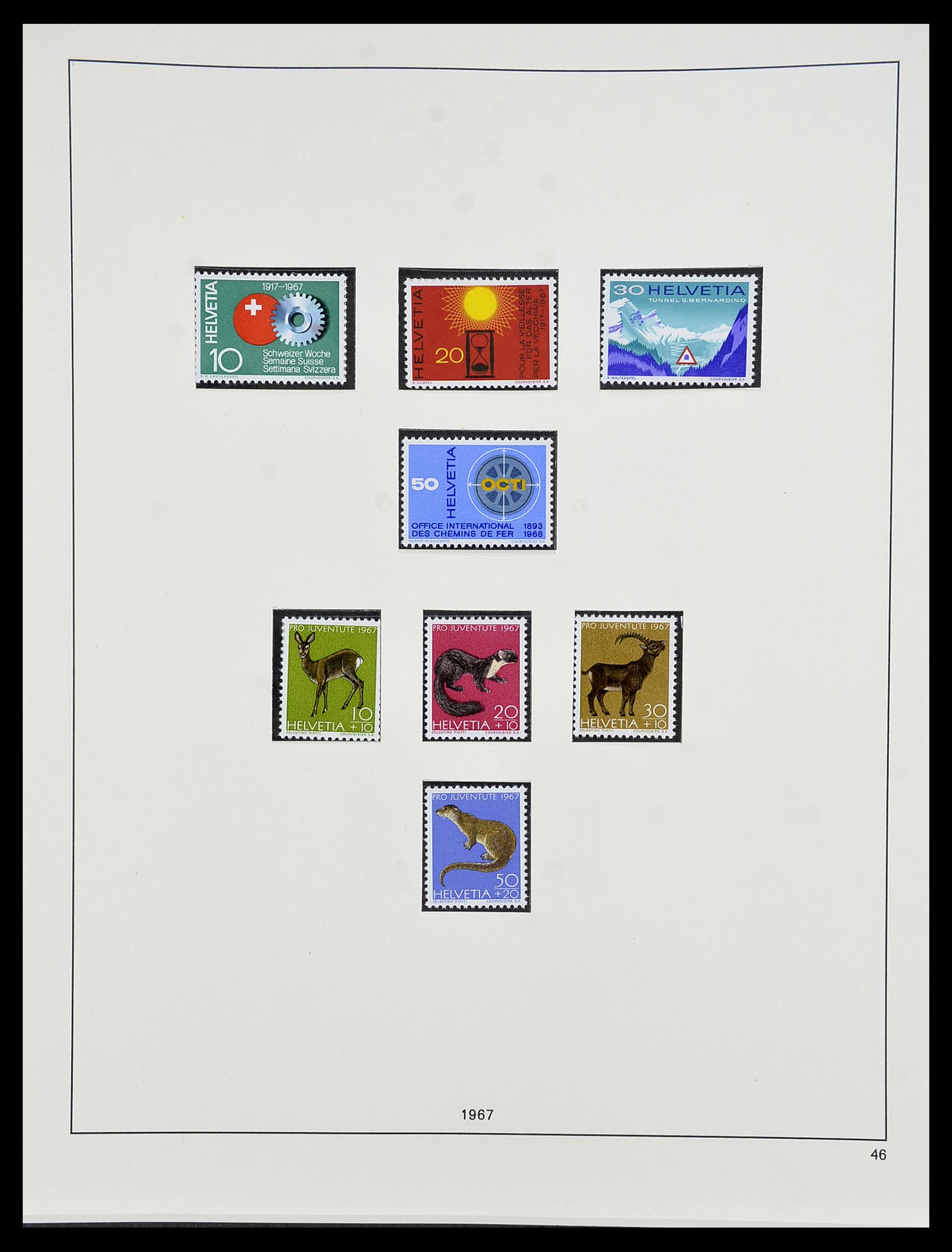 34204 164 - Postzegelverzameling 34204 Zwitserland 1862-2001.