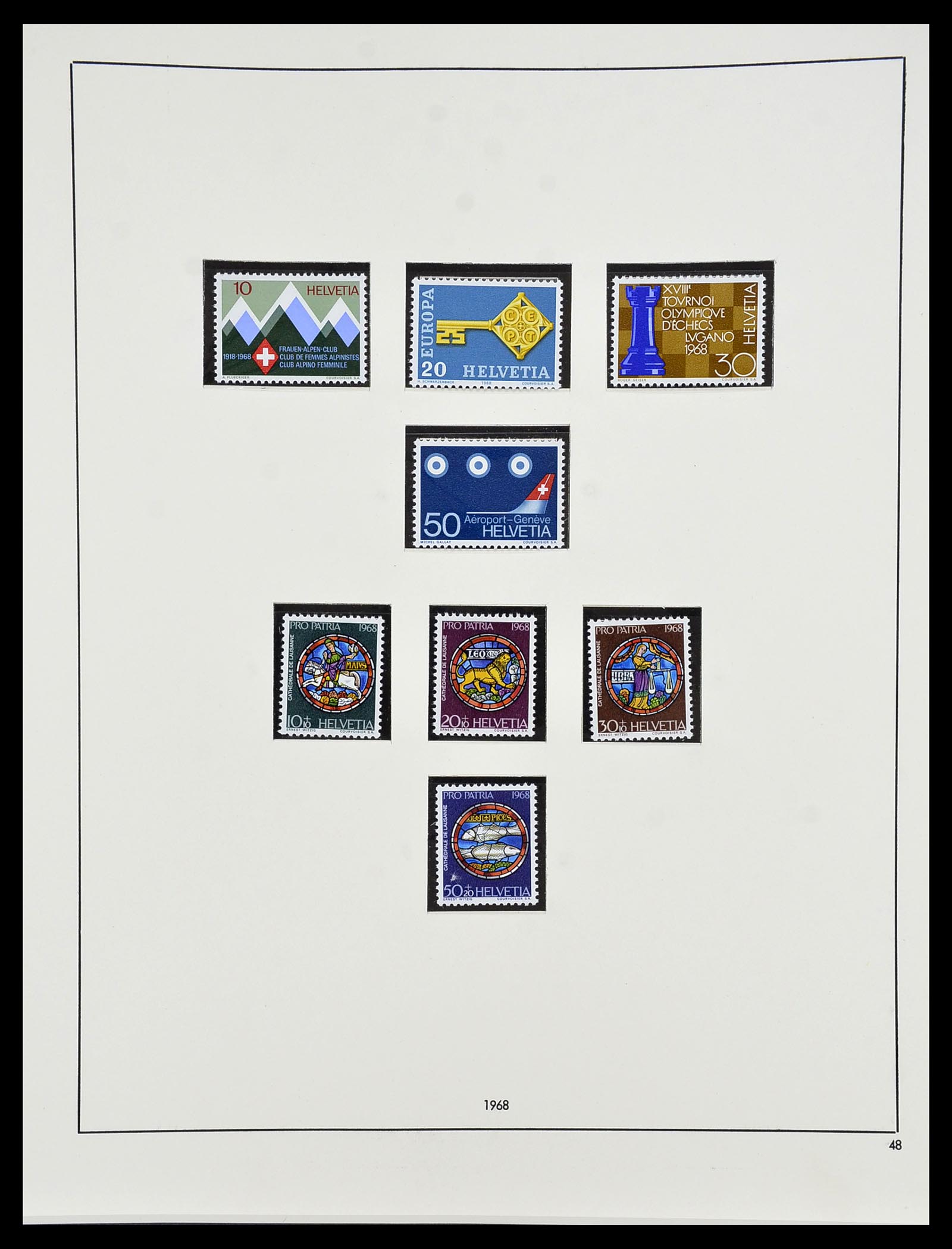 34204 166 - Postzegelverzameling 34204 Zwitserland 1862-2001.