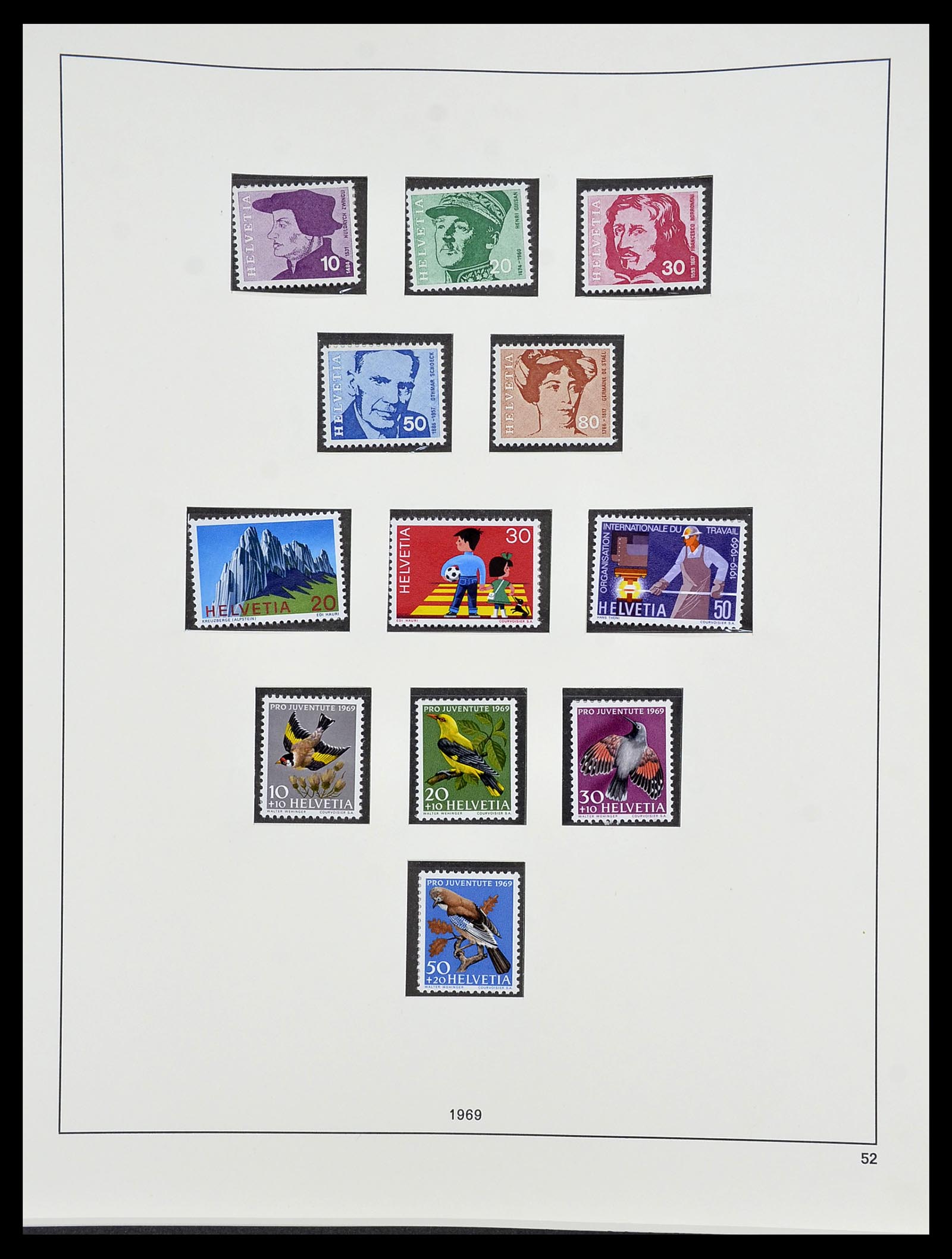 34204 170 - Postzegelverzameling 34204 Zwitserland 1862-2001.