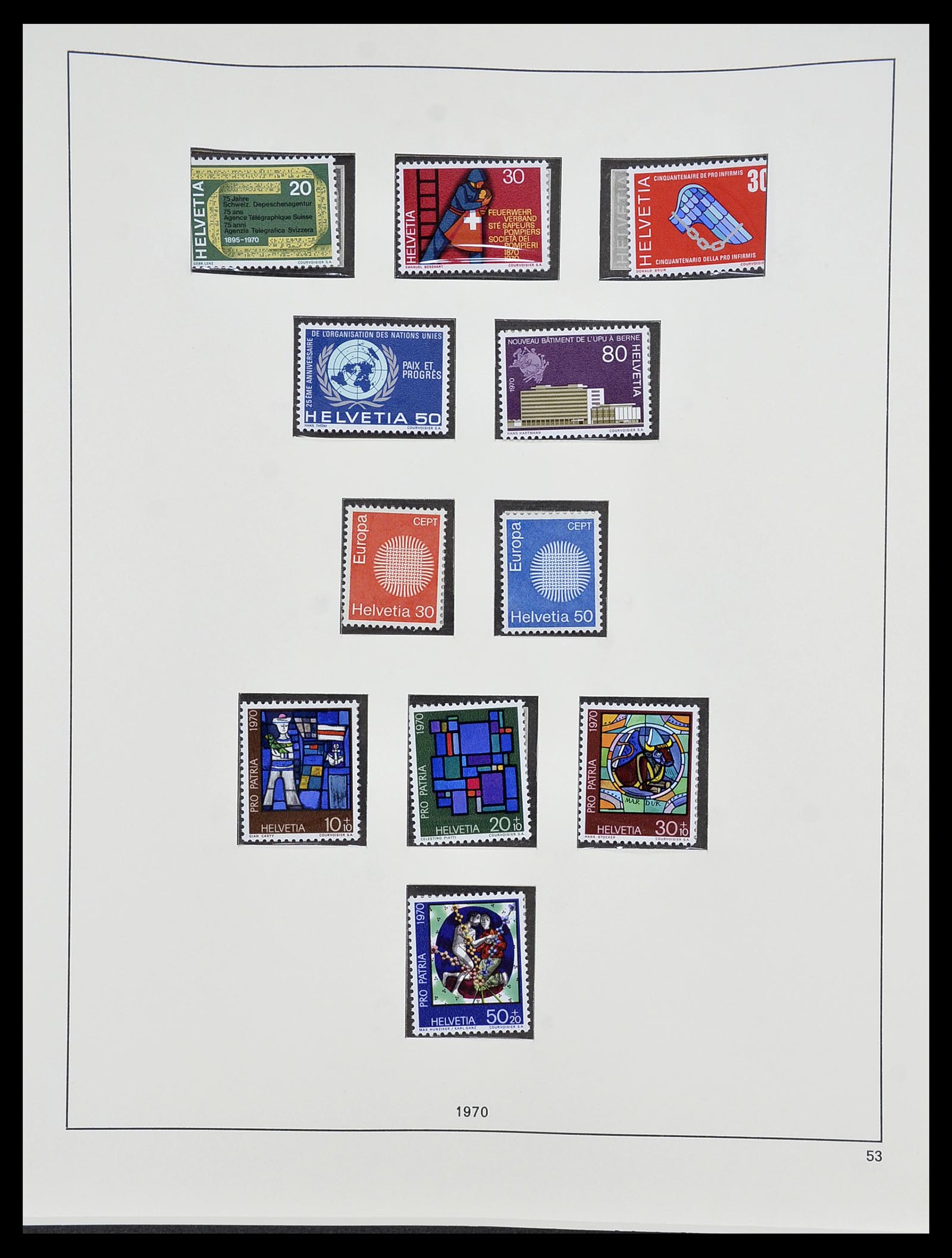 34204 171 - Postzegelverzameling 34204 Zwitserland 1862-2001.