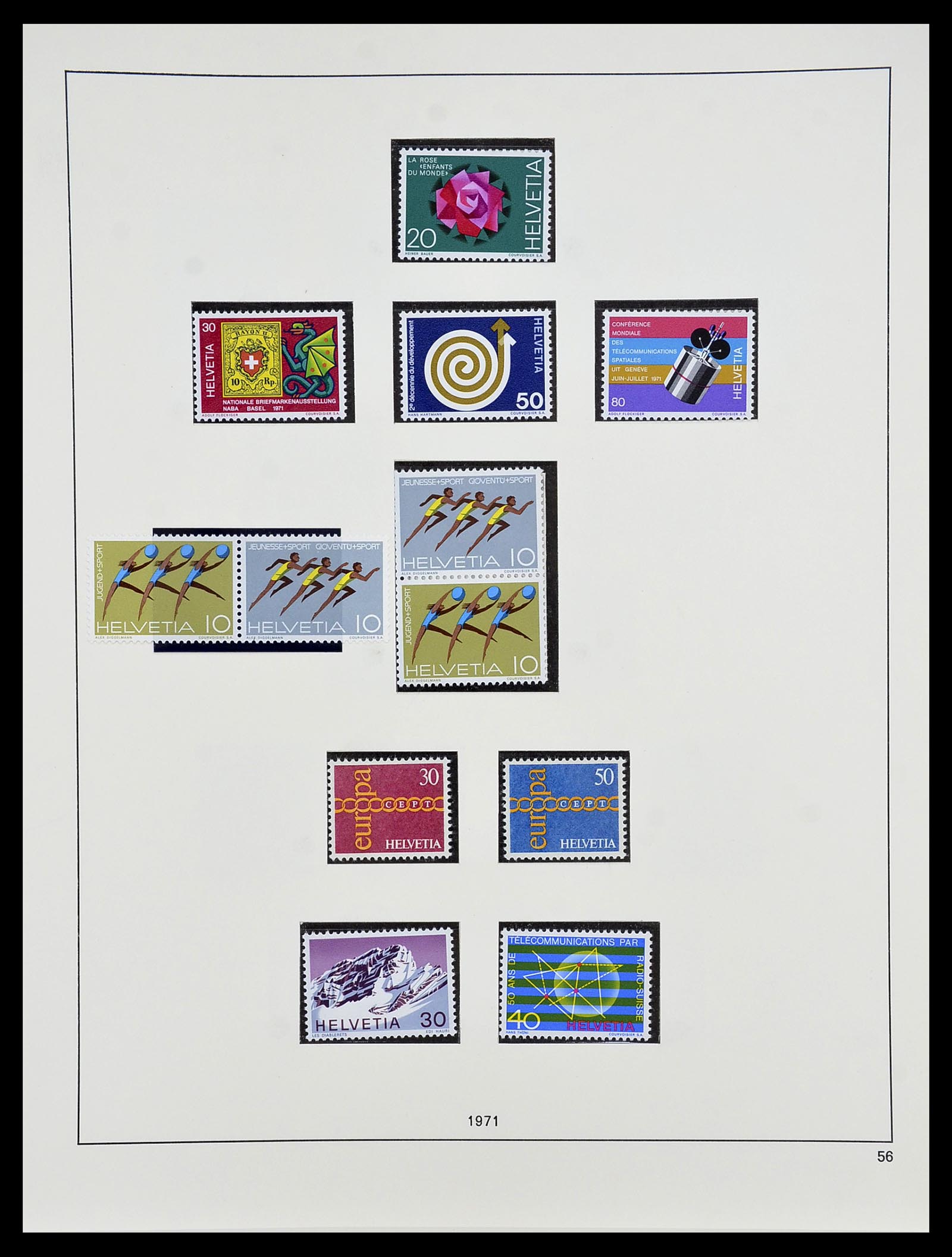 34204 174 - Postzegelverzameling 34204 Zwitserland 1862-2001.