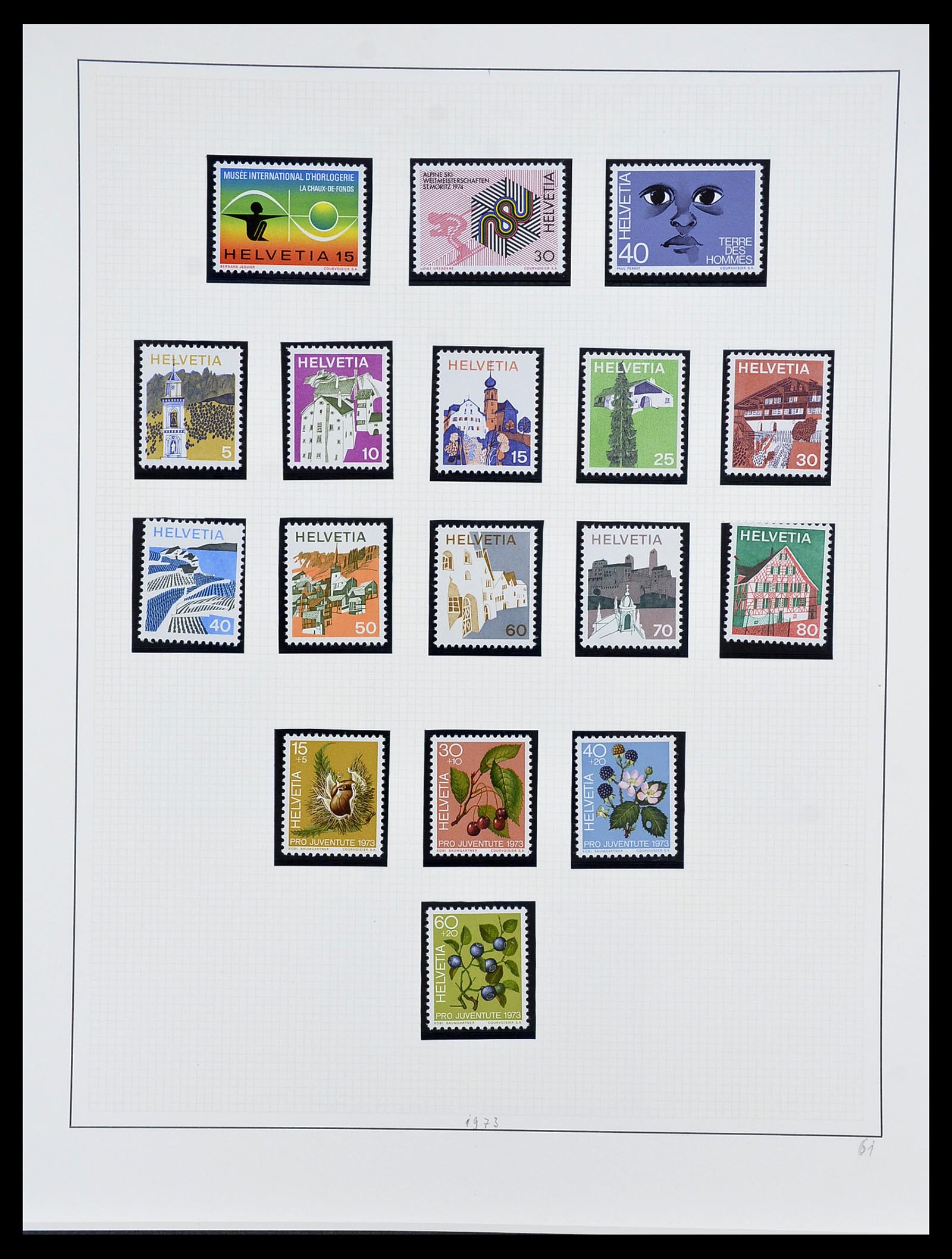 34204 179 - Postzegelverzameling 34204 Zwitserland 1862-2001.