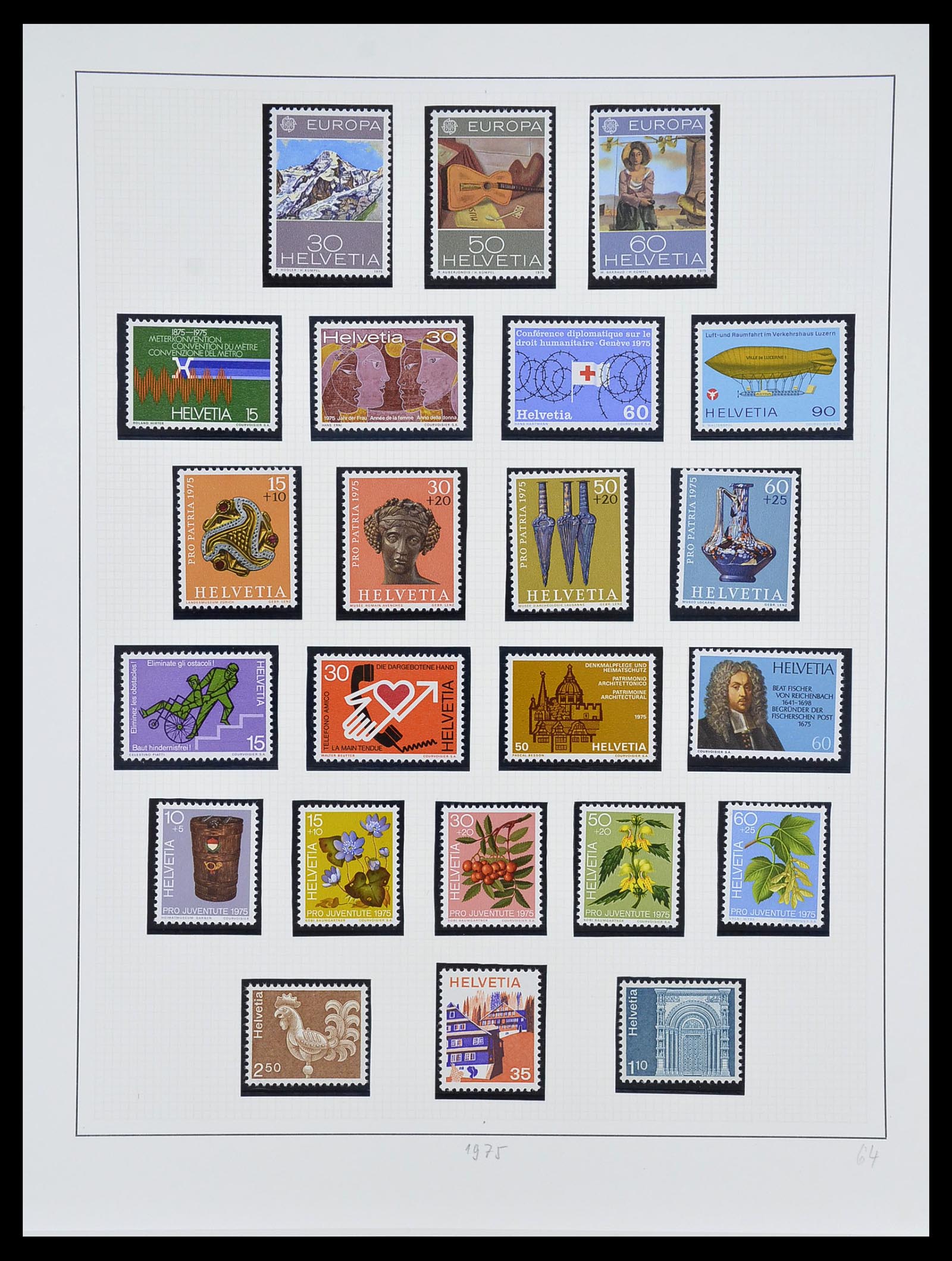 34204 182 - Postzegelverzameling 34204 Zwitserland 1862-2001.