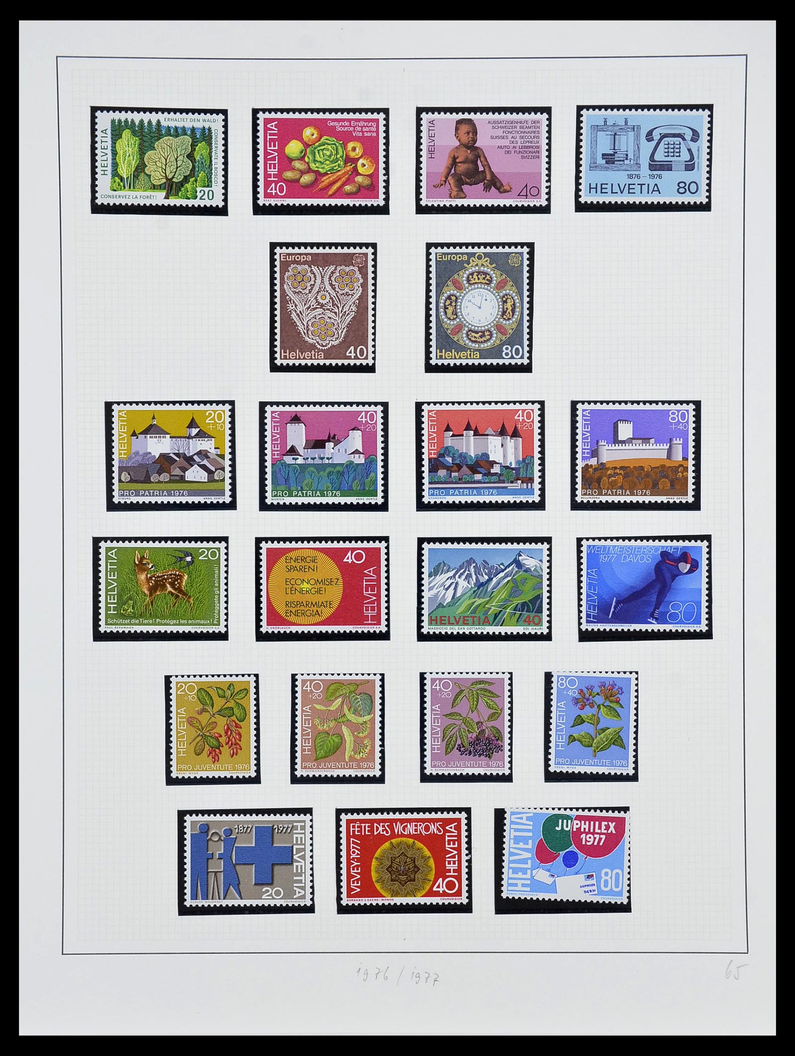 34204 183 - Postzegelverzameling 34204 Zwitserland 1862-2001.