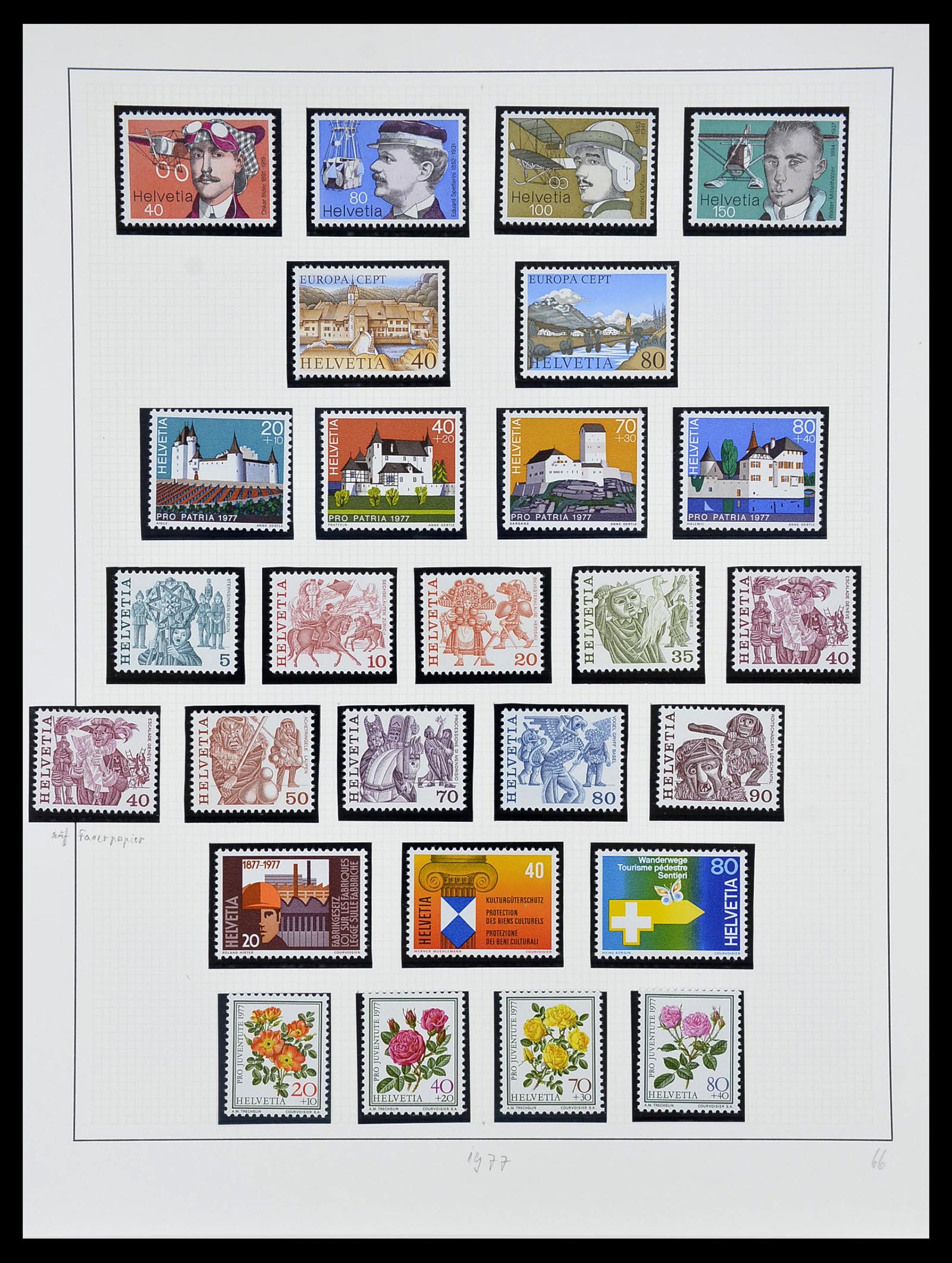 34204 184 - Postzegelverzameling 34204 Zwitserland 1862-2001.