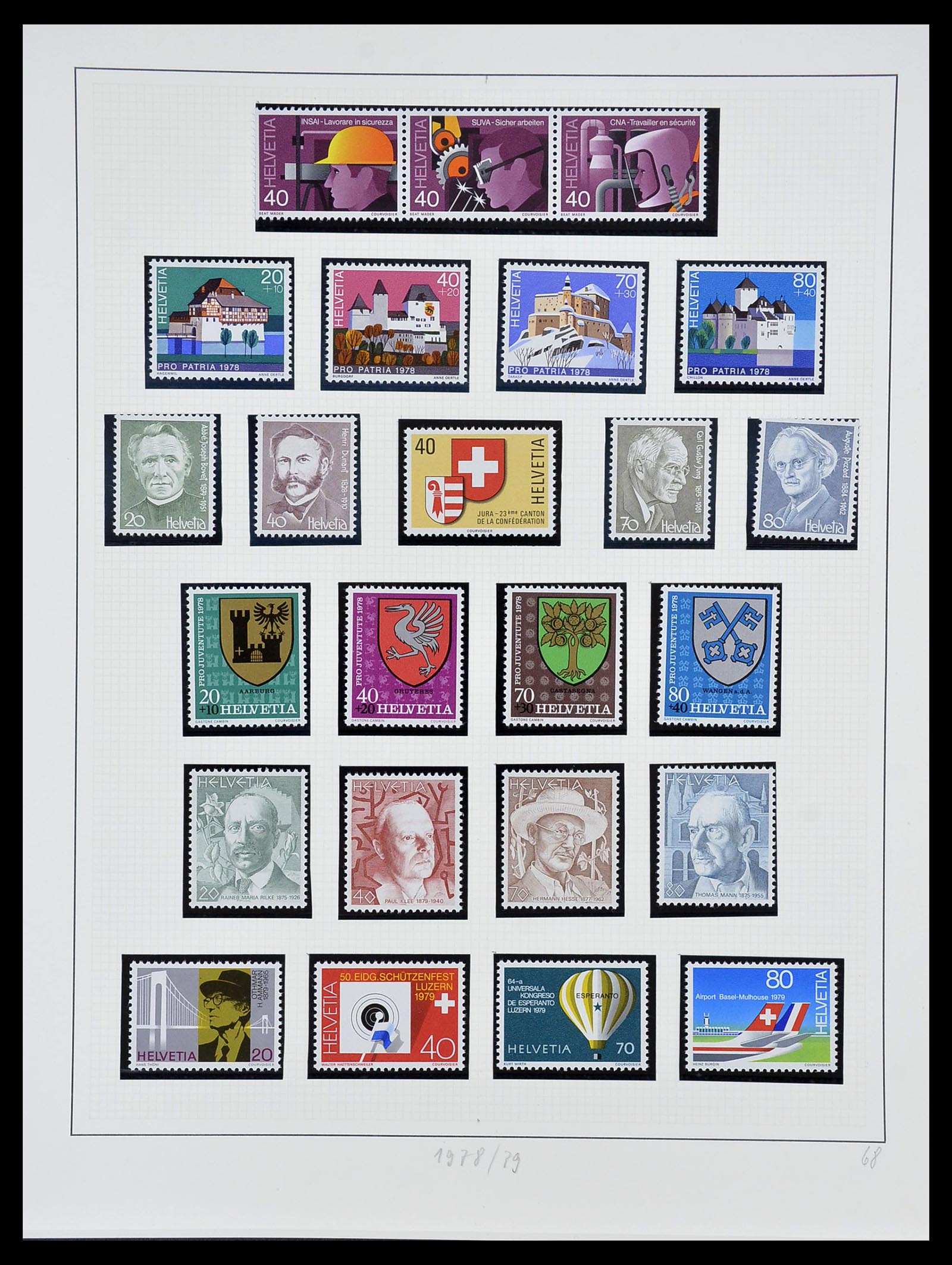 34204 186 - Postzegelverzameling 34204 Zwitserland 1862-2001.