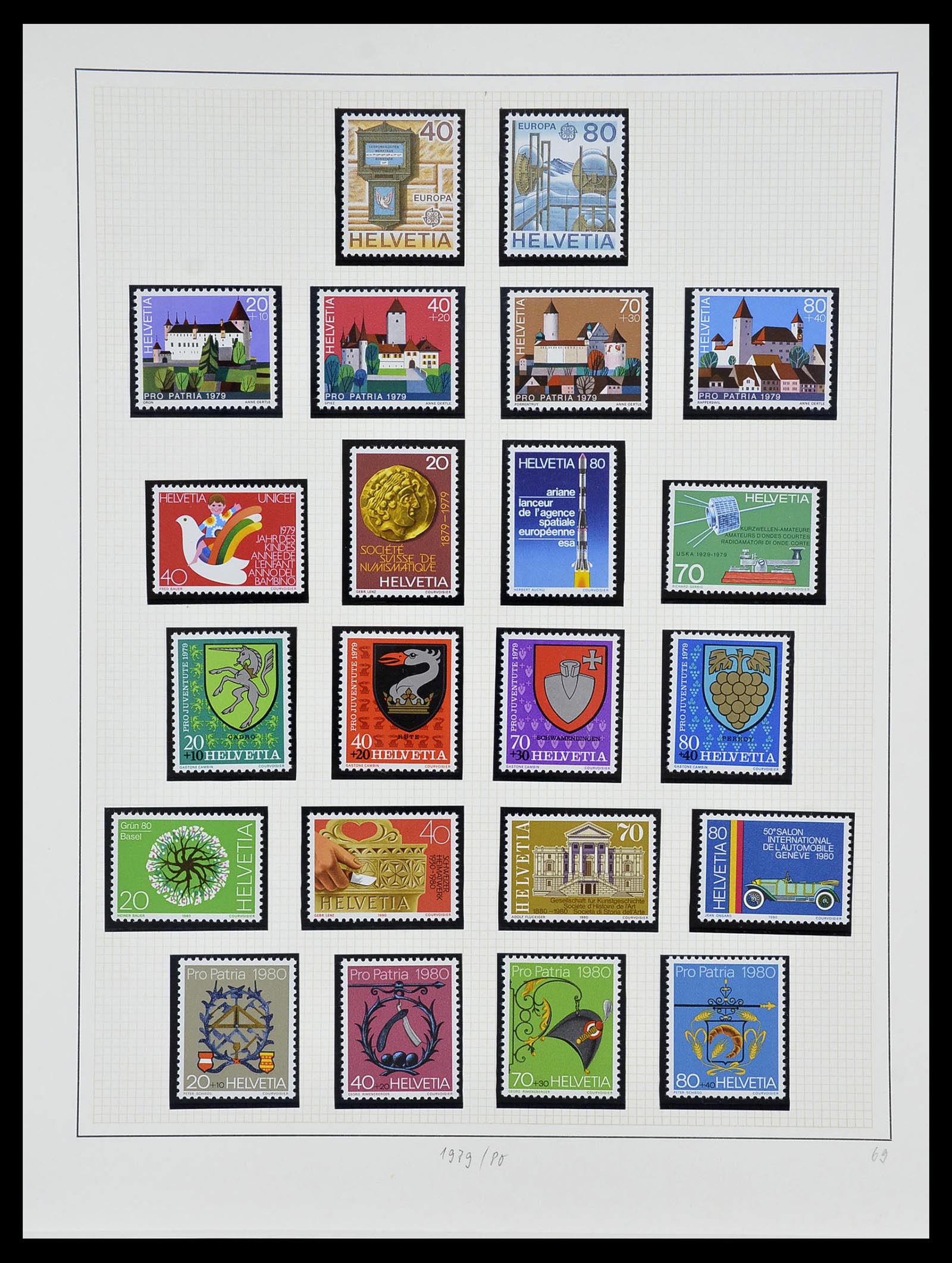 34204 187 - Postzegelverzameling 34204 Zwitserland 1862-2001.