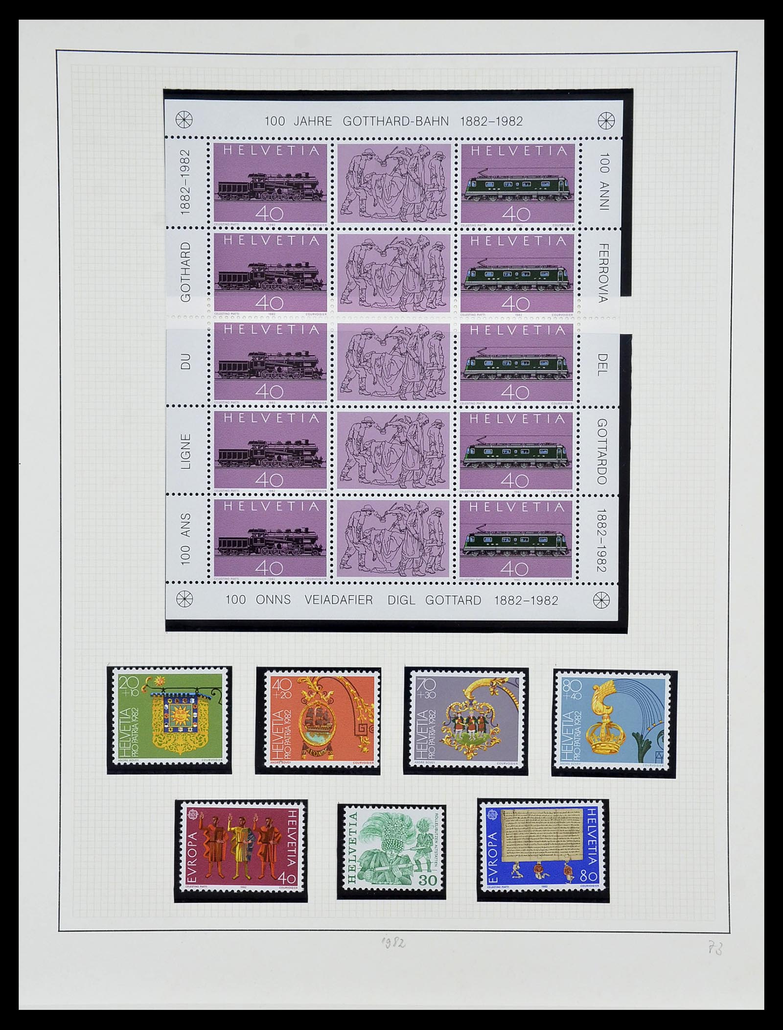 34204 191 - Postzegelverzameling 34204 Zwitserland 1862-2001.