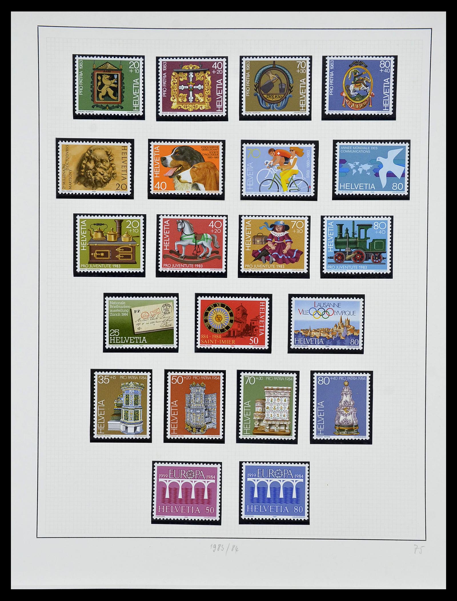 34204 193 - Postzegelverzameling 34204 Zwitserland 1862-2001.