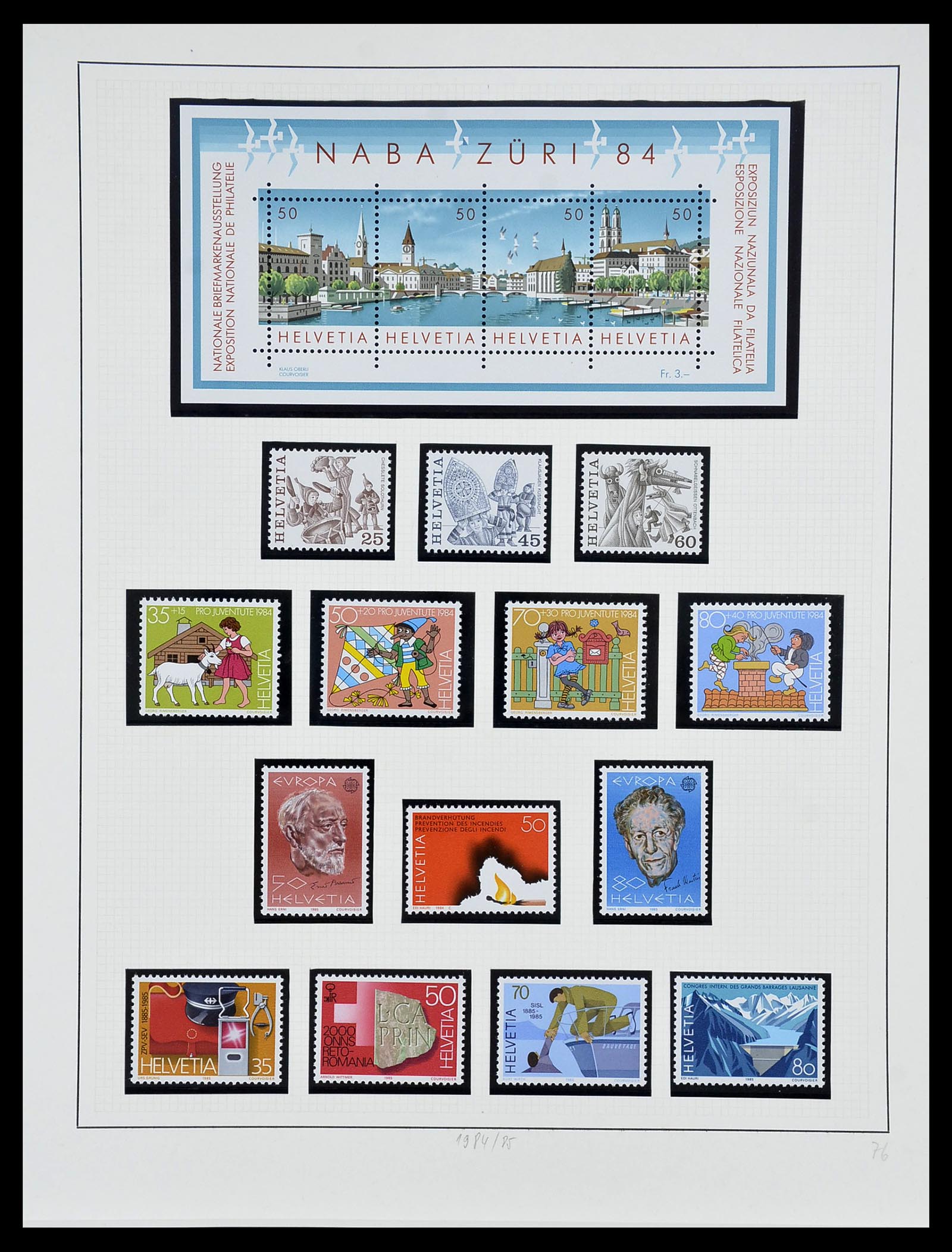 34204 194 - Postzegelverzameling 34204 Zwitserland 1862-2001.