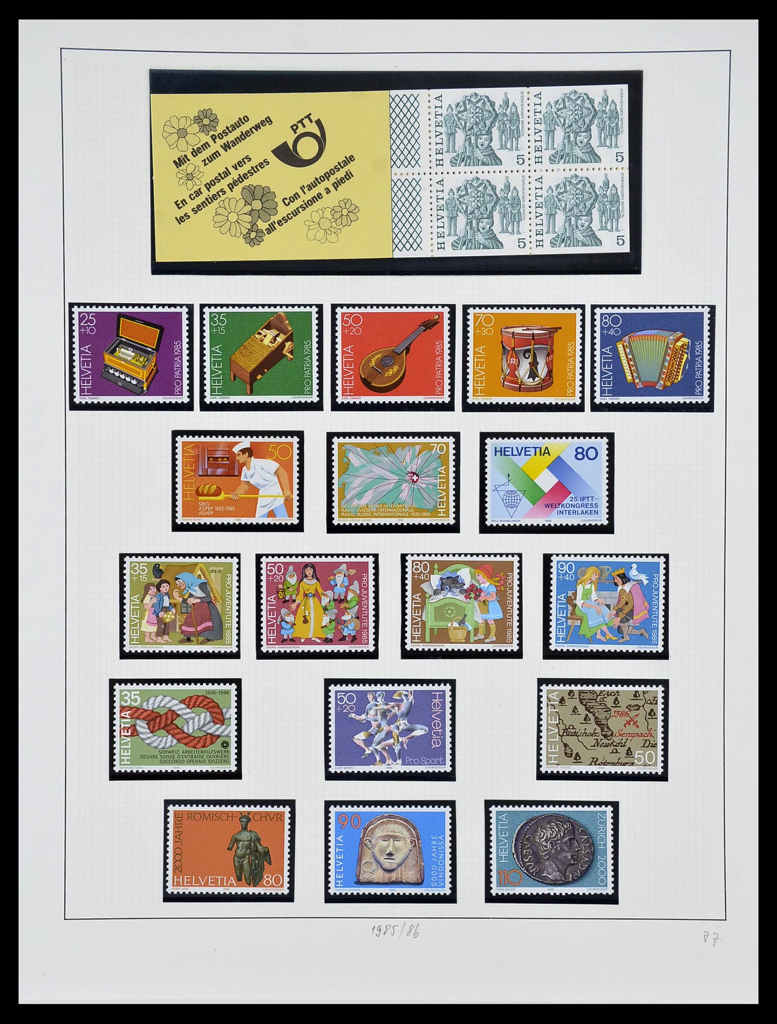 34204 195 - Postzegelverzameling 34204 Zwitserland 1862-2001.