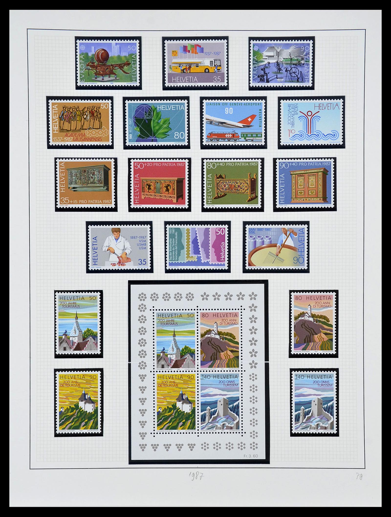 34204 197 - Postzegelverzameling 34204 Zwitserland 1862-2001.