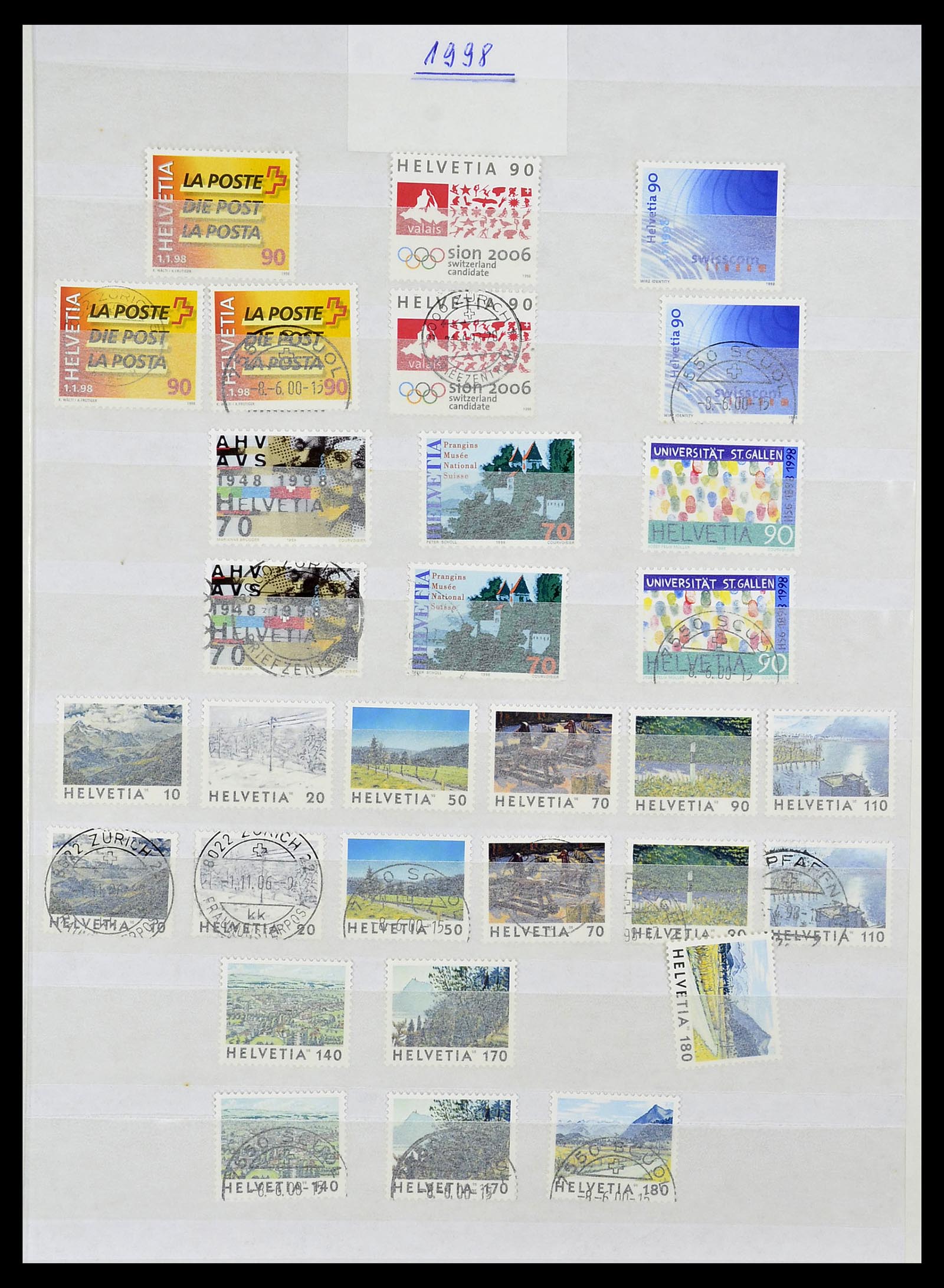 34204 223 - Postzegelverzameling 34204 Zwitserland 1862-2001.