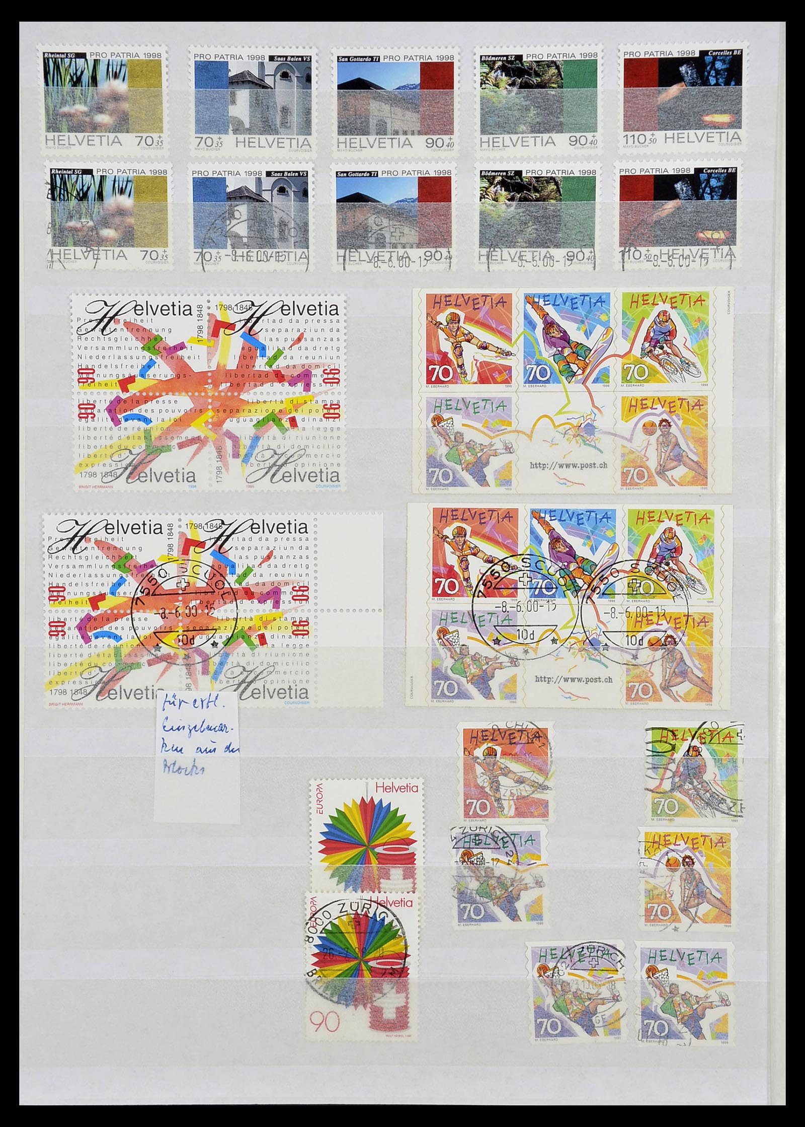 34204 224 - Postzegelverzameling 34204 Zwitserland 1862-2001.