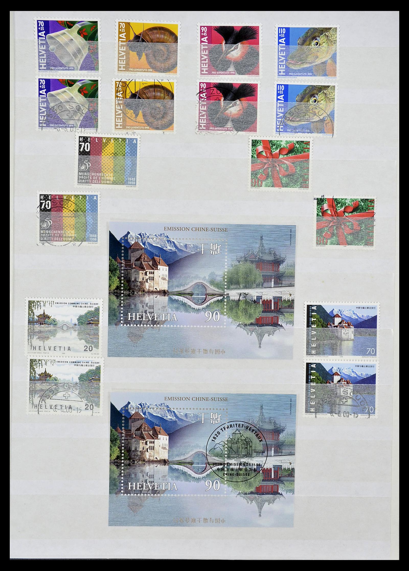 34204 225 - Postzegelverzameling 34204 Zwitserland 1862-2001.