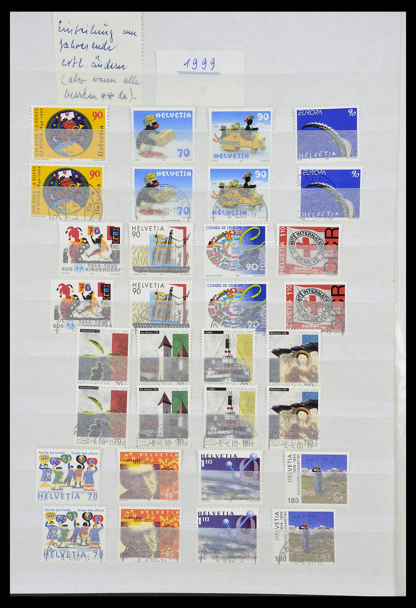 34204 226 - Postzegelverzameling 34204 Zwitserland 1862-2001.