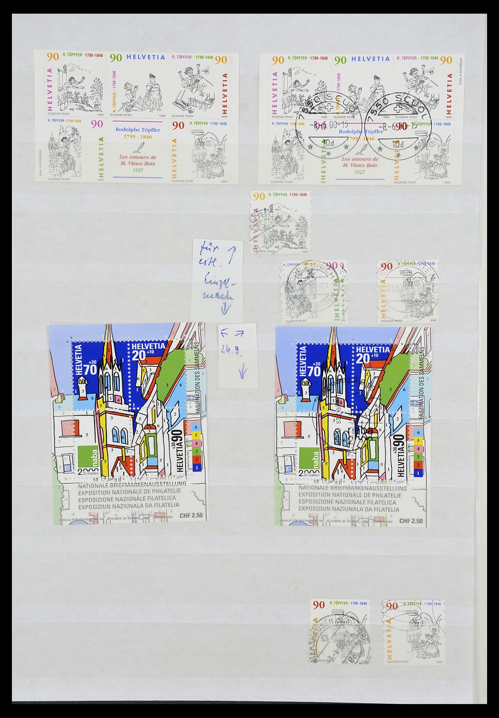 34204 228 - Postzegelverzameling 34204 Zwitserland 1862-2001.