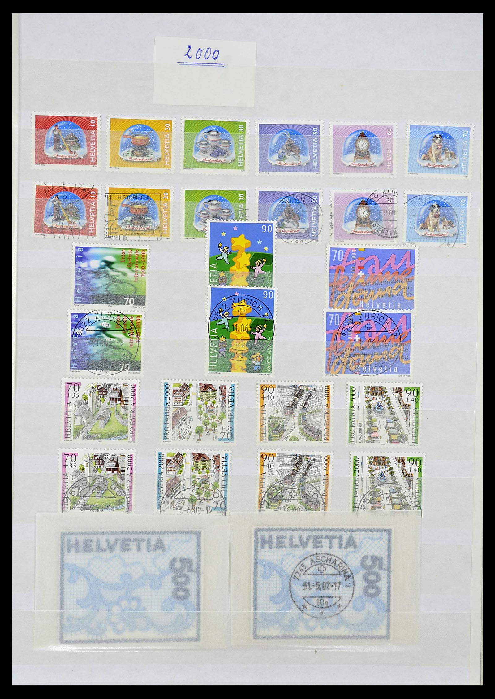34204 229 - Postzegelverzameling 34204 Zwitserland 1862-2001.