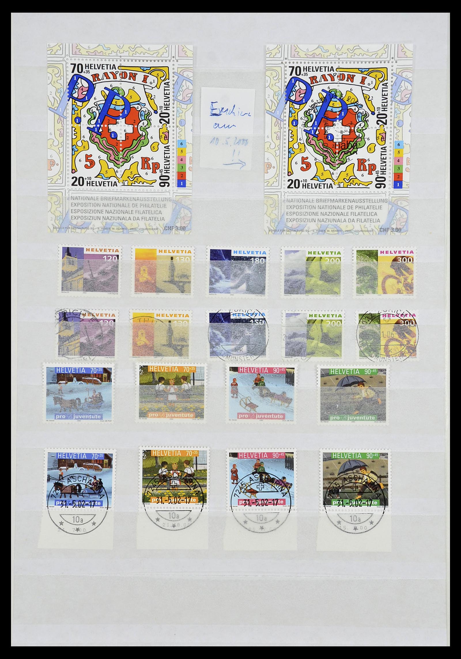 34204 230 - Postzegelverzameling 34204 Zwitserland 1862-2001.