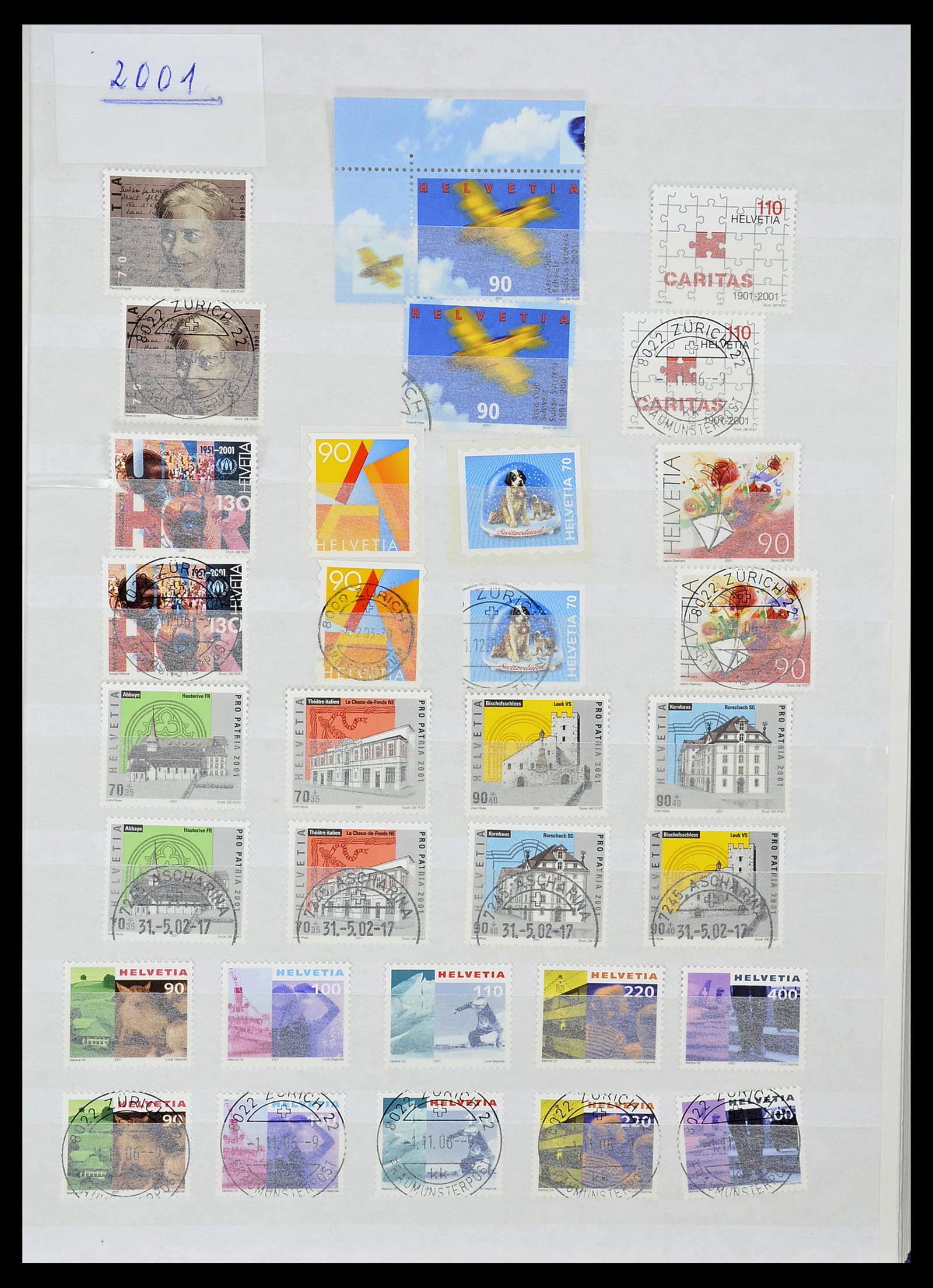 34204 233 - Postzegelverzameling 34204 Zwitserland 1862-2001.