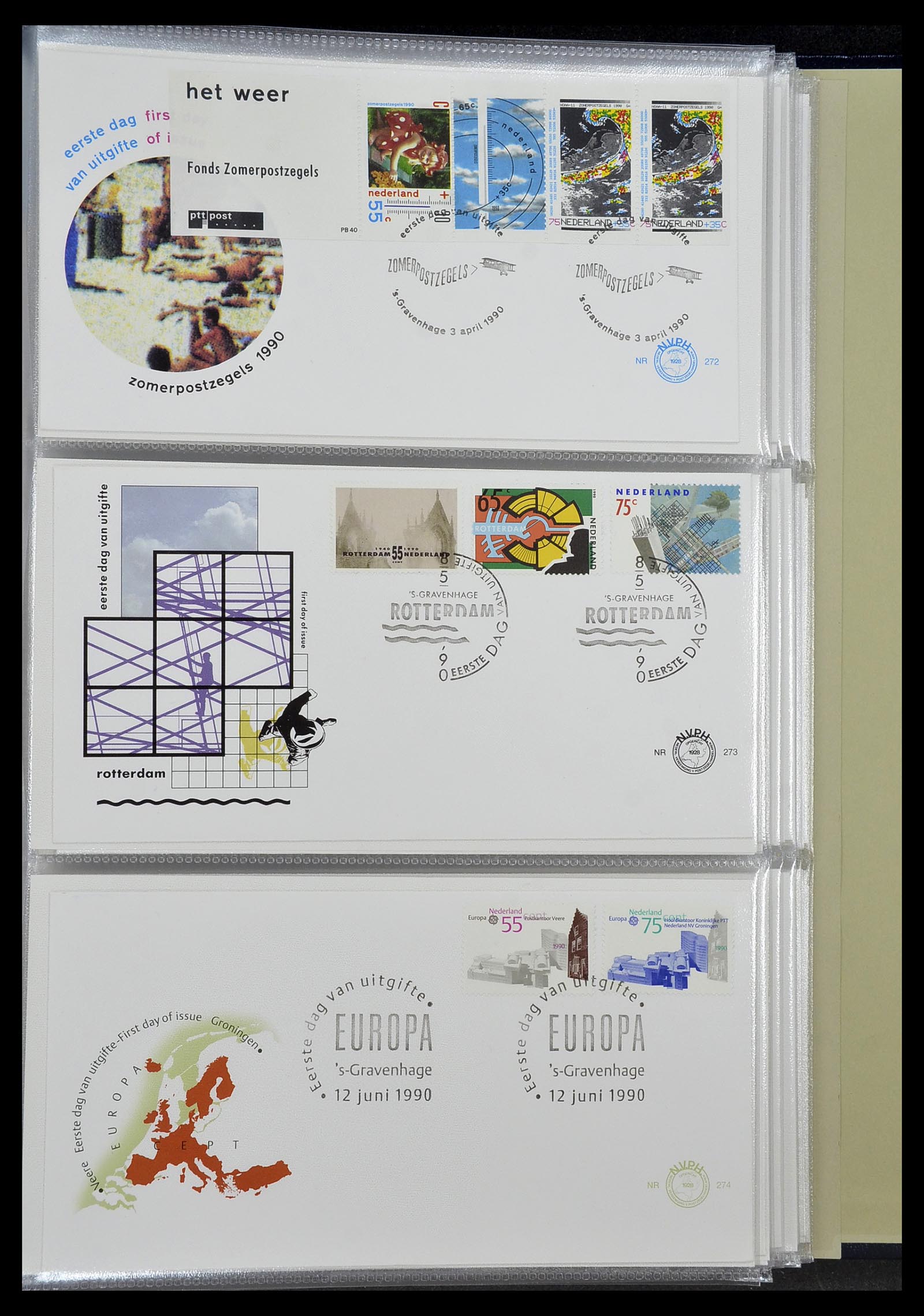 34207 067 - Postzegelverzameling 34207 Nederland FDC's 1970-2011.