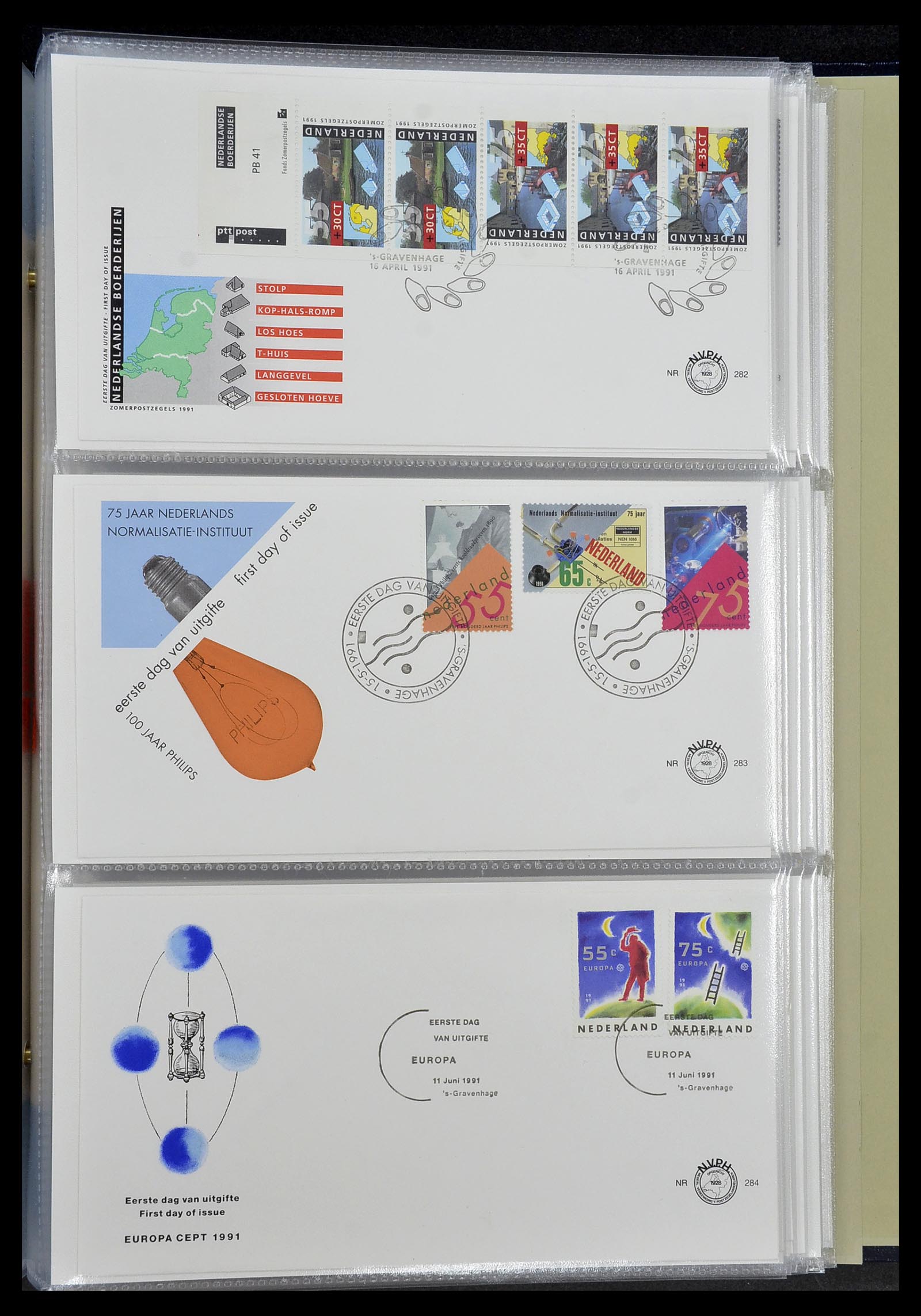 34207 071 - Postzegelverzameling 34207 Nederland FDC's 1970-2011.