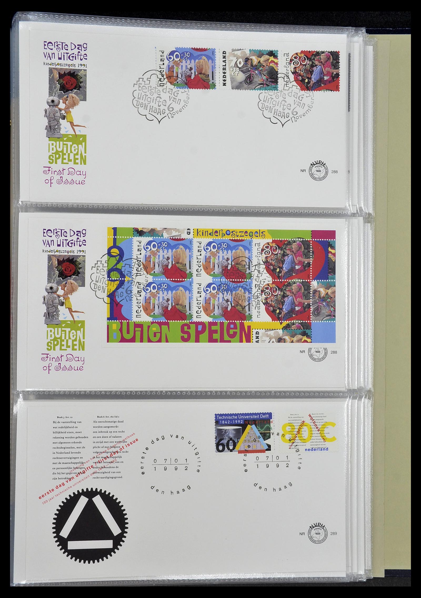 34207 073 - Postzegelverzameling 34207 Nederland FDC's 1970-2011.