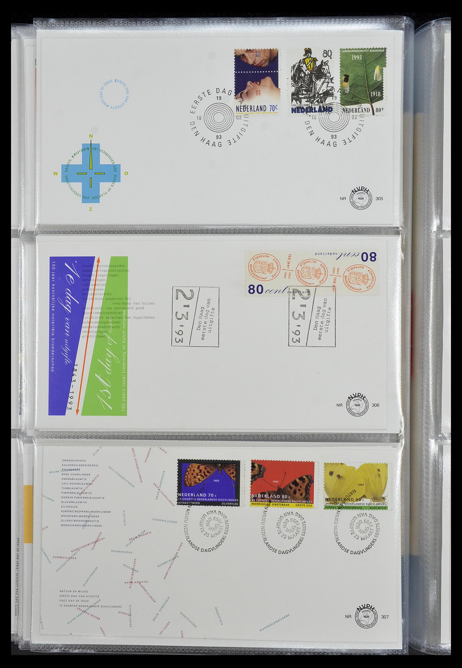 34207 080 - Postzegelverzameling 34207 Nederland FDC's 1970-2011.