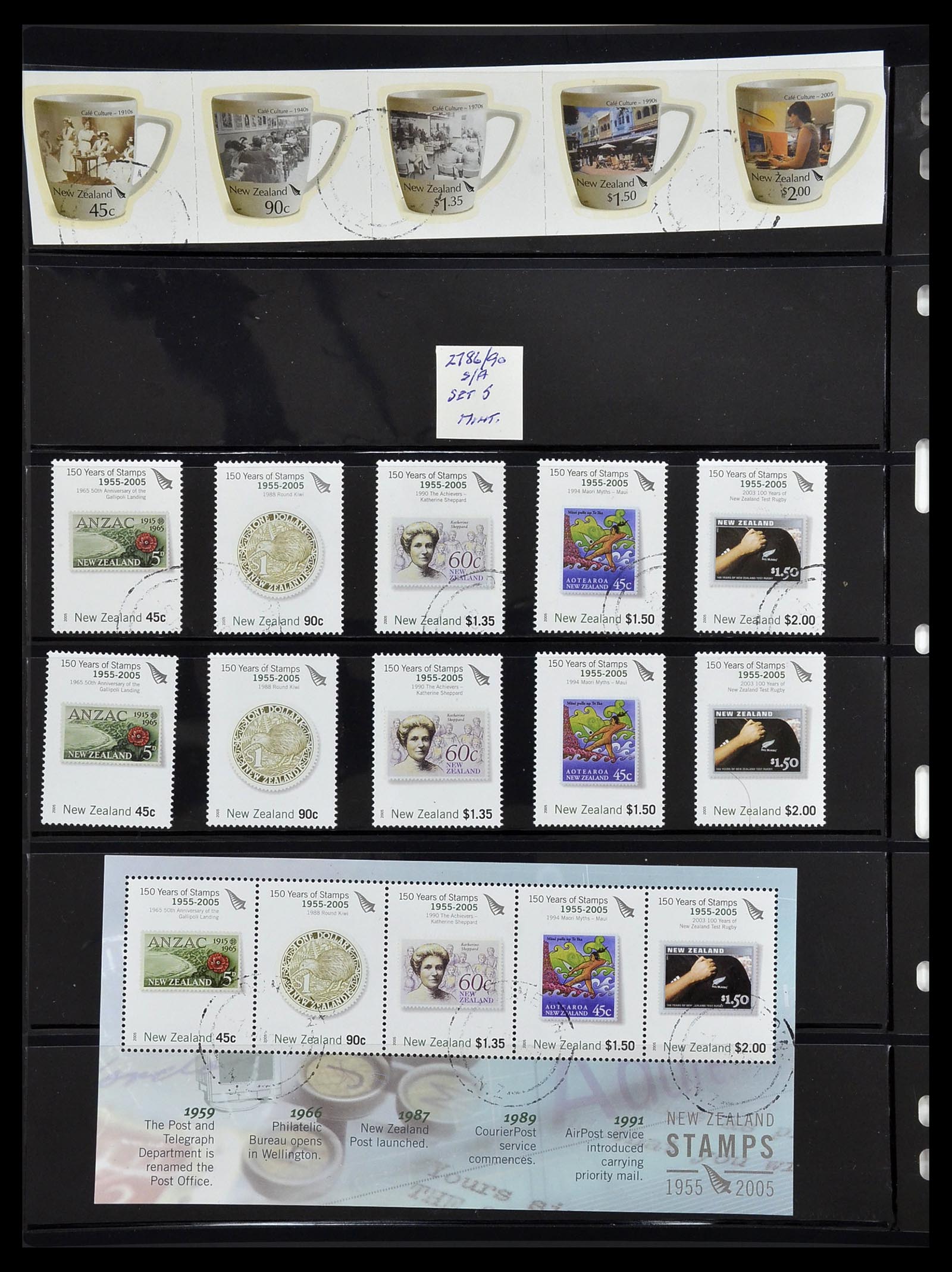 34210 274 - Postzegelverzameling 34210 Nieuw Zeeland 1870-2010.