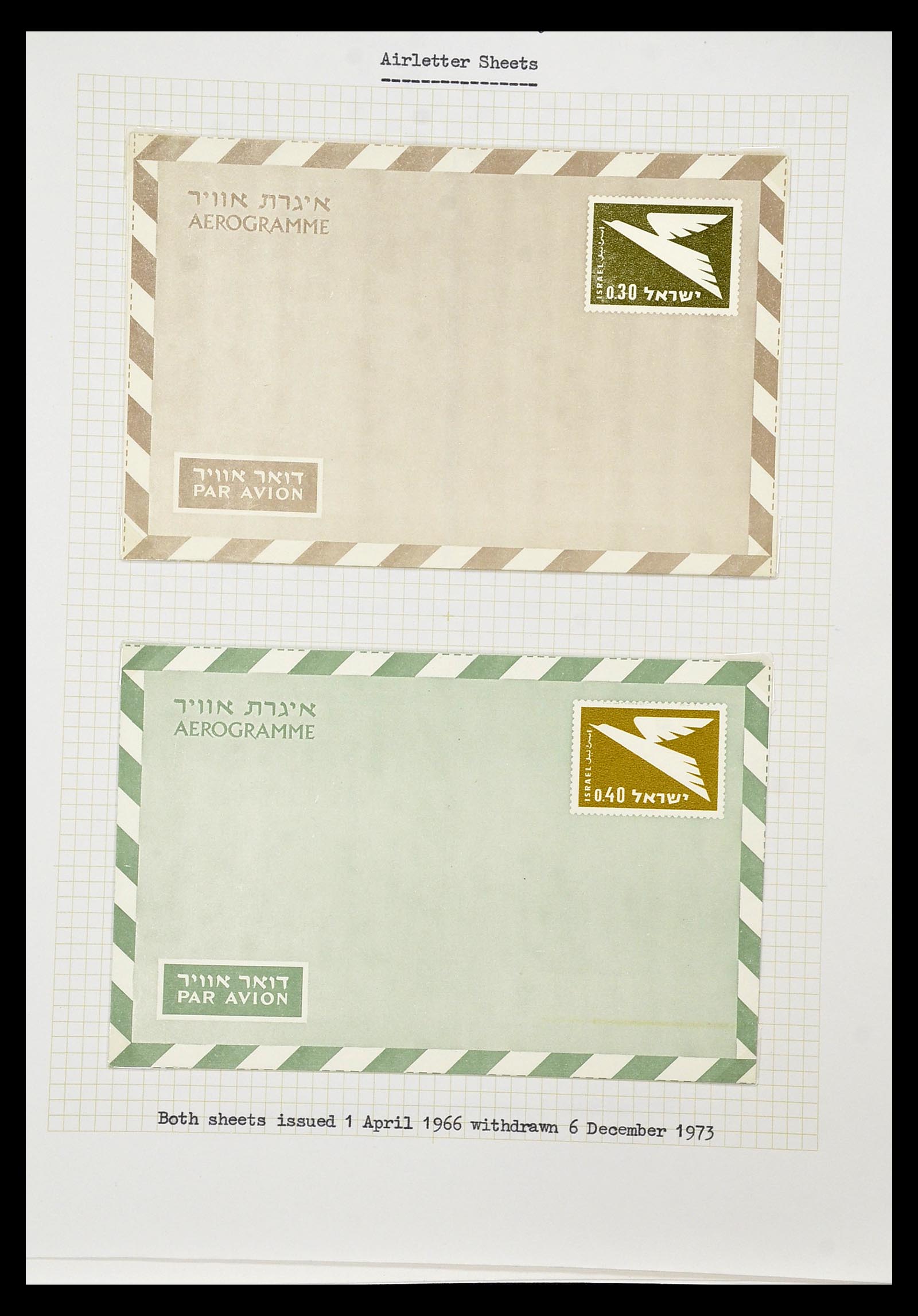 34217 154 - Postzegelverzameling 34217 Israël brieven en FDC's 1949-1985.