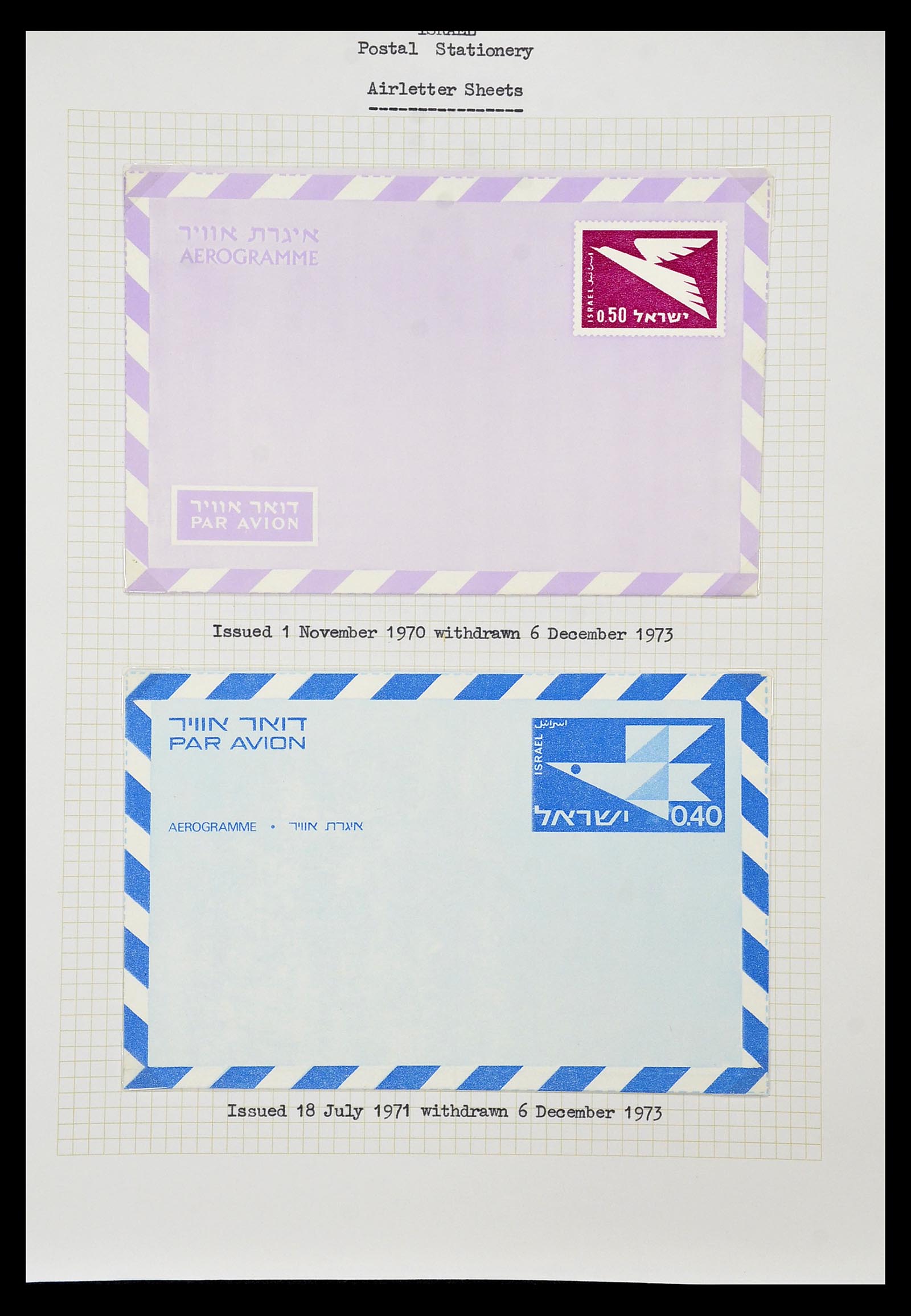 34217 156 - Postzegelverzameling 34217 Israël brieven en FDC's 1949-1985.