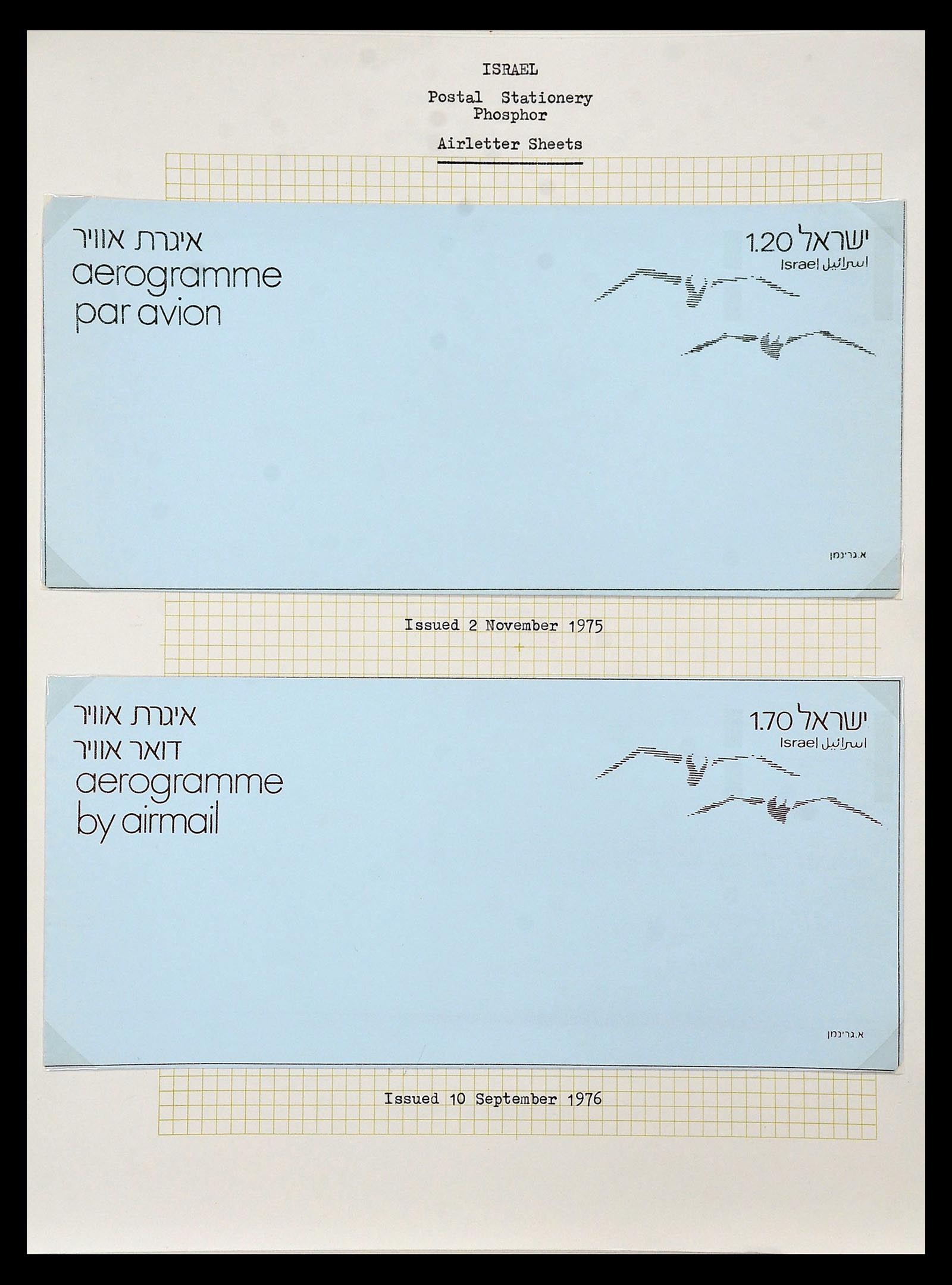 34217 161 - Postzegelverzameling 34217 Israël brieven en FDC's 1949-1985.