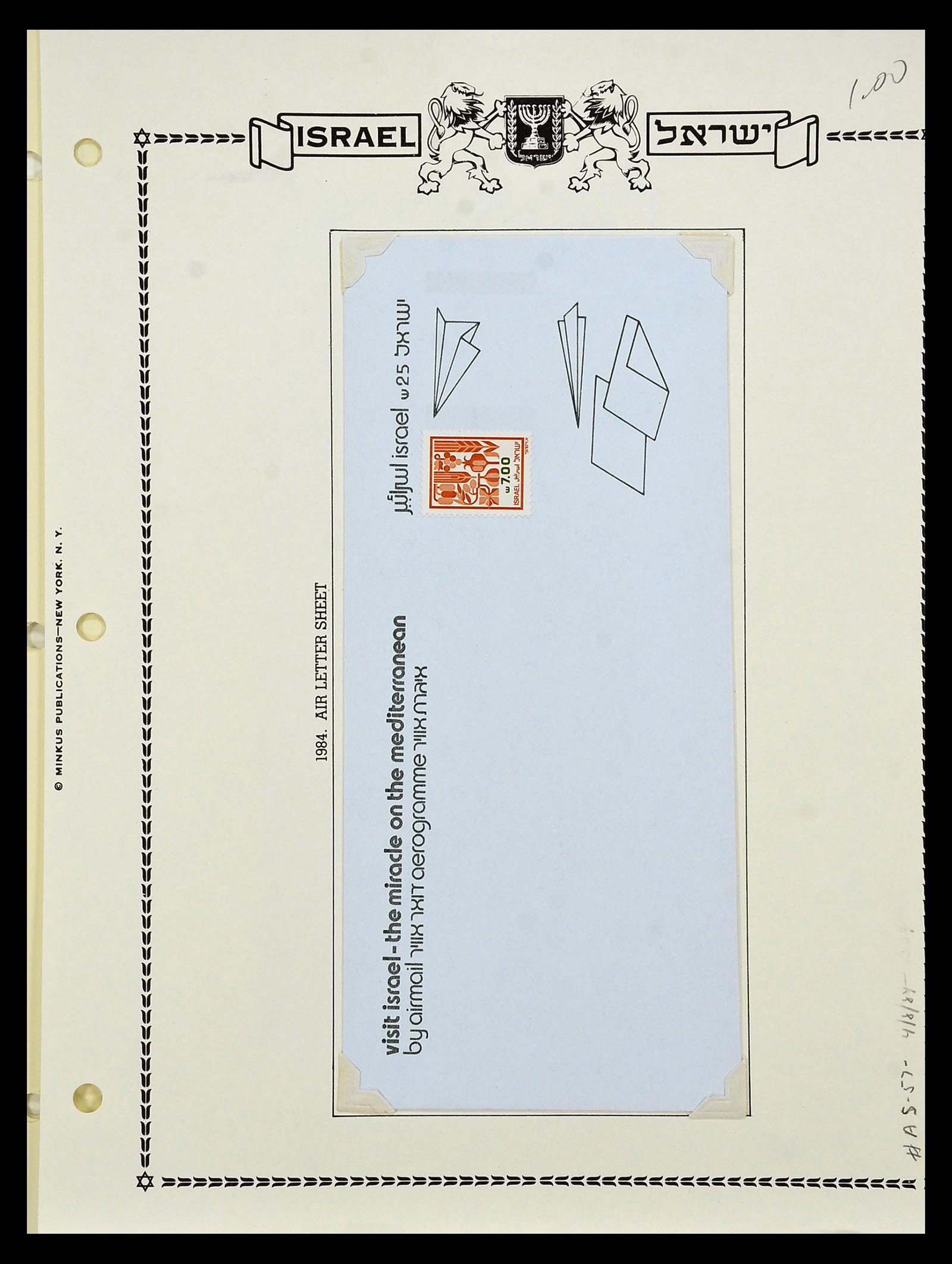 34217 188 - Postzegelverzameling 34217 Israël brieven en FDC's 1949-1985.