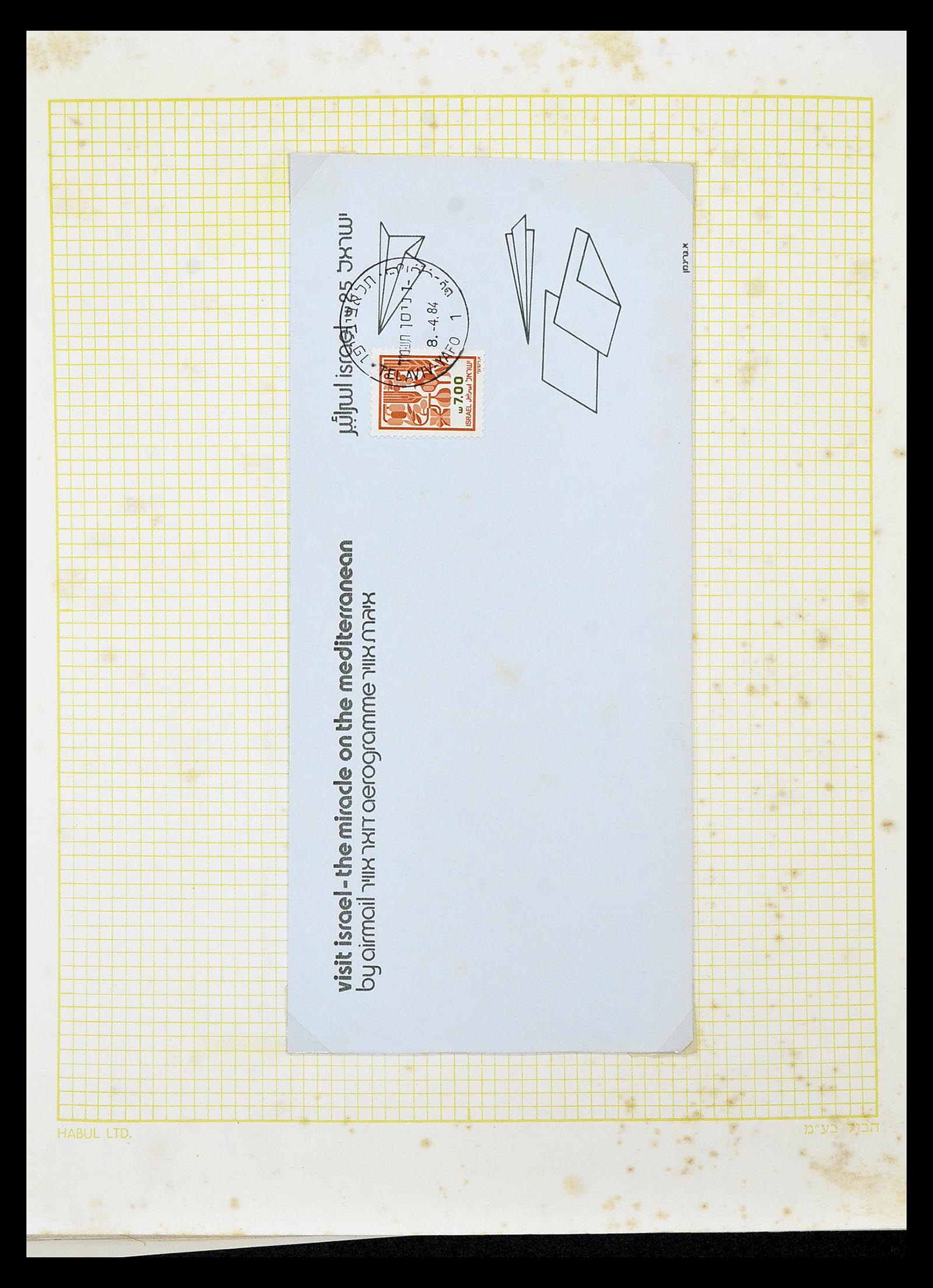 34217 222 - Postzegelverzameling 34217 Israël brieven en FDC's 1949-1985.