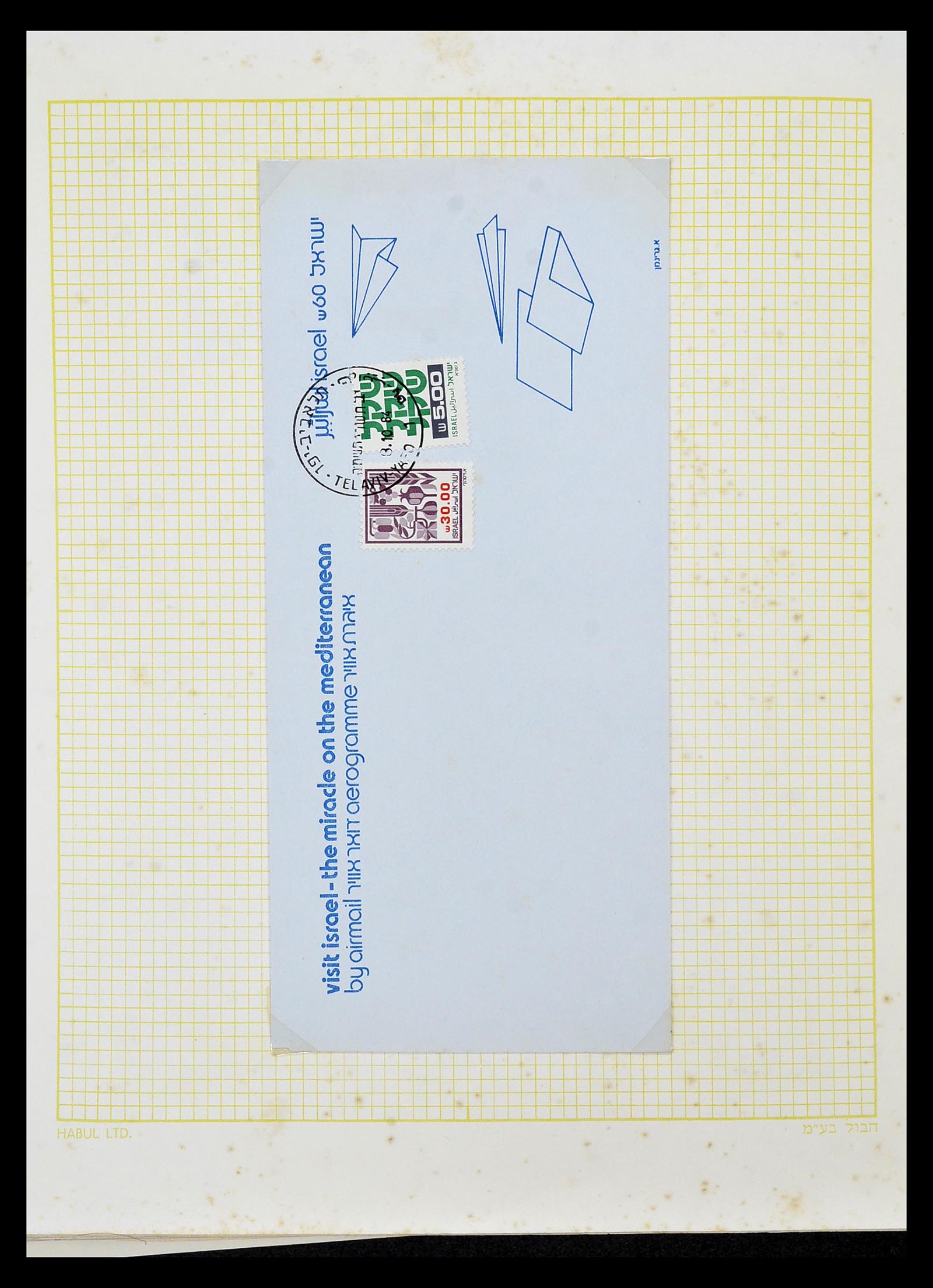 34217 224 - Postzegelverzameling 34217 Israël brieven en FDC's 1949-1985.