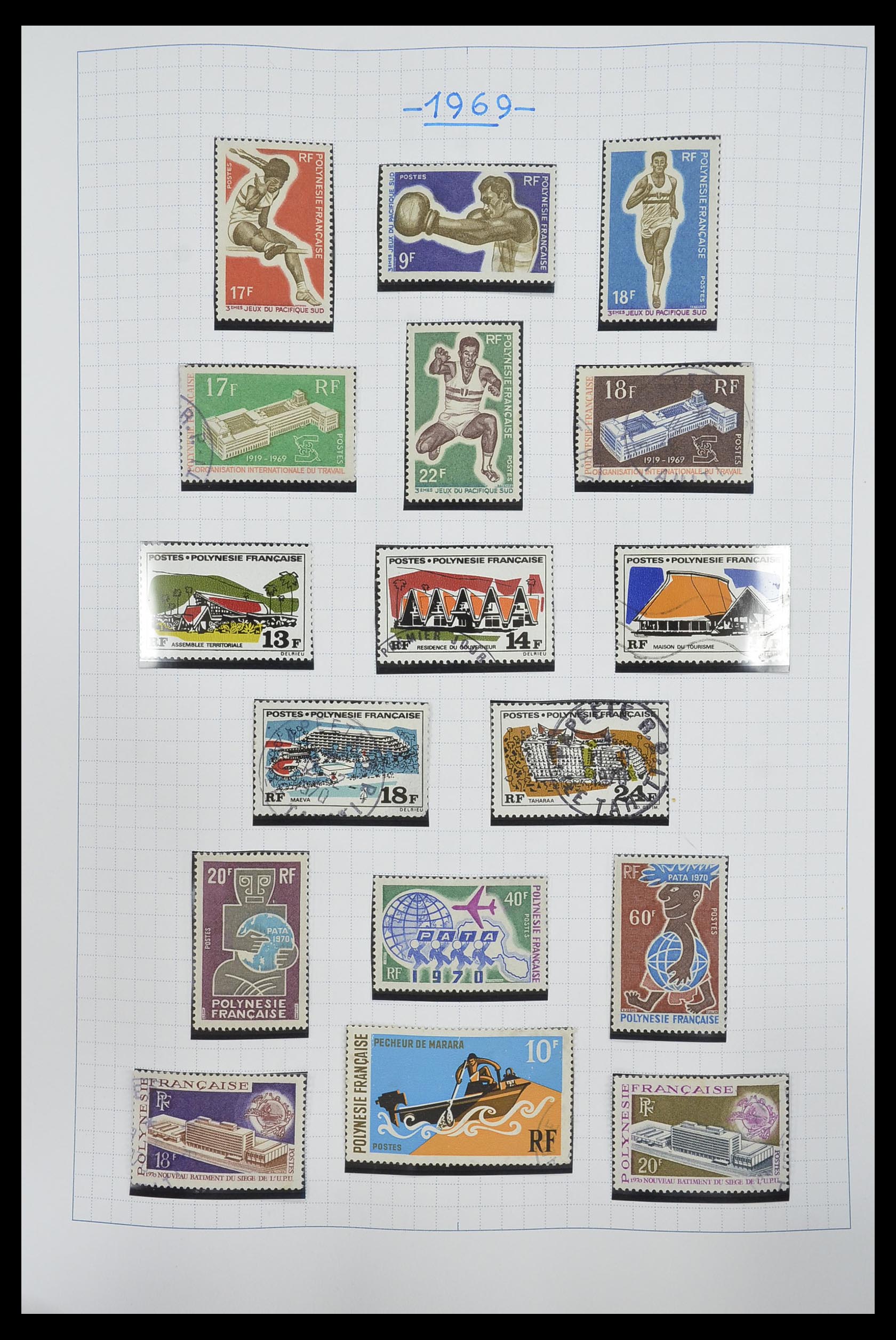 34220 023 - Postzegelverzameling 34220 Polynesië 1892-2014!